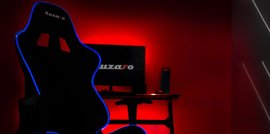 Fotel gamingowy LED - świeci, błyska, zmienia kolory