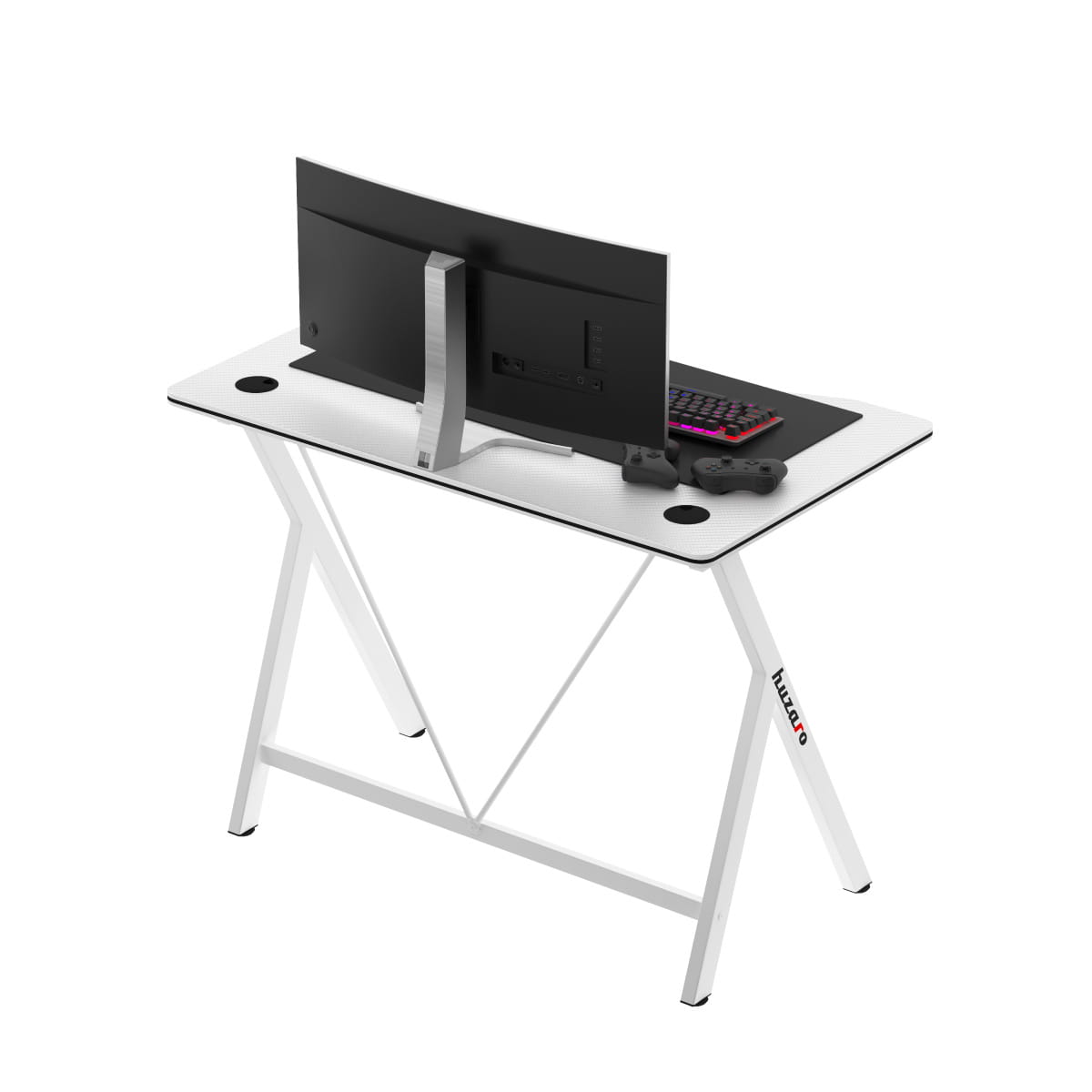 Scrivania da gaming Huzaro Hero 1.4 White 100 cm