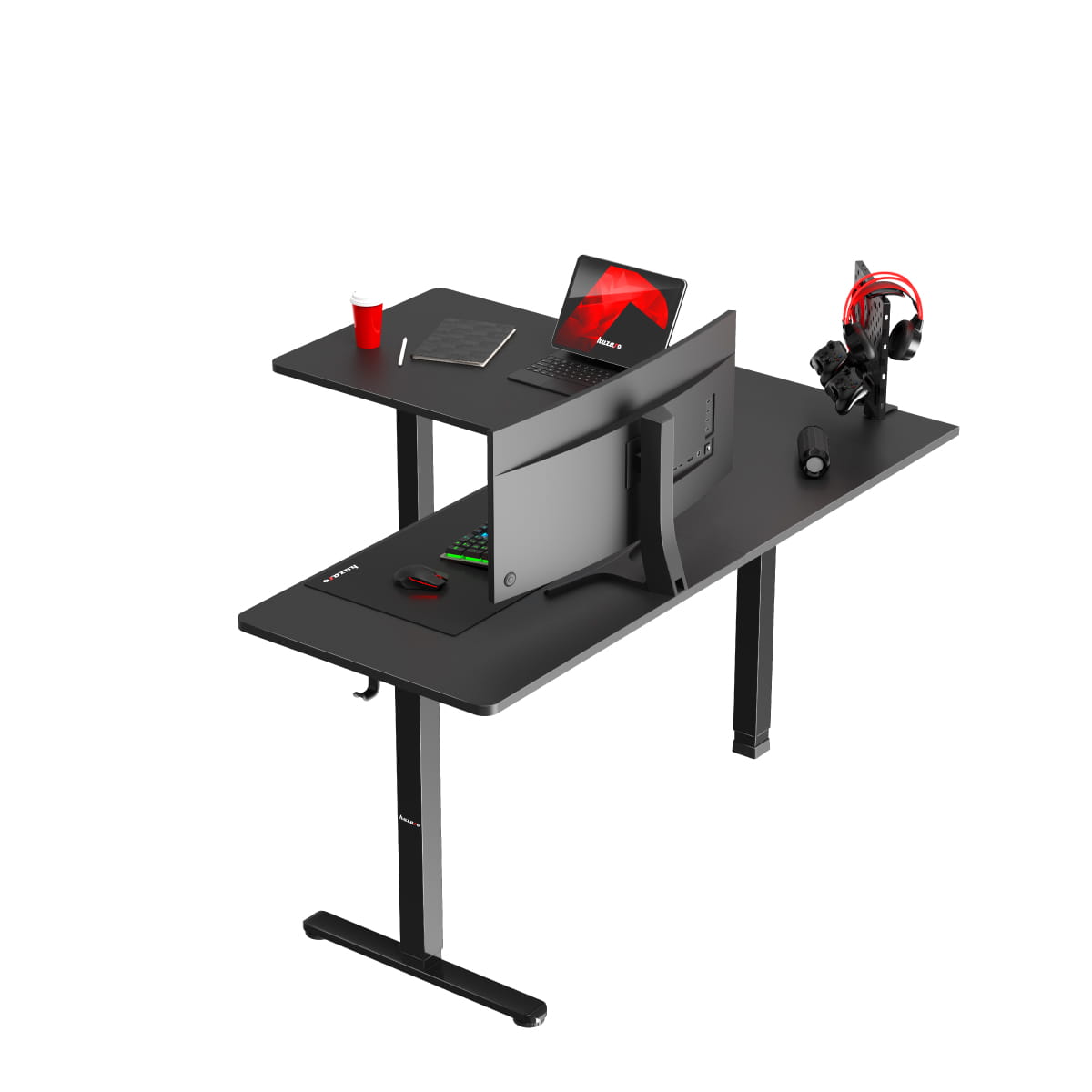 Scrivania angolare elettrica Huzaro Hero 9.5 da 160 cm