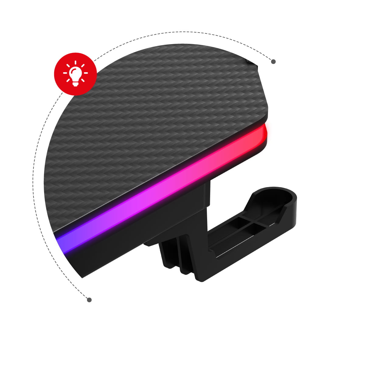 Scrivania da gaming Huzaro Hero 4.8 RGB 160 cm