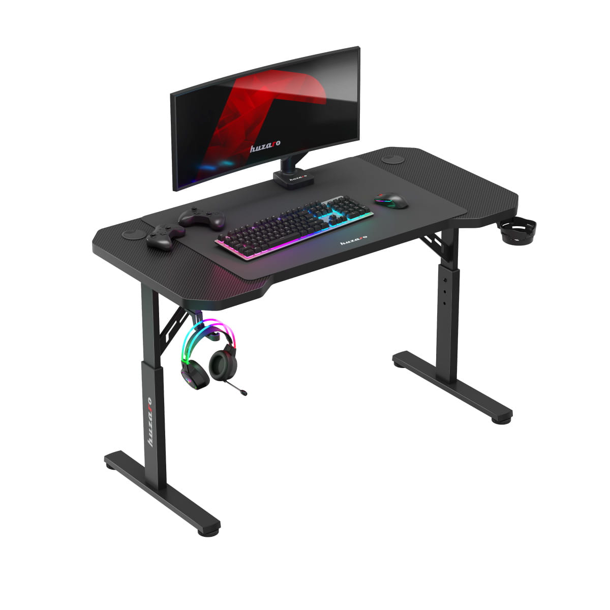 Scrivania da gaming Huzaro Hero 2.6 Black 120 cm