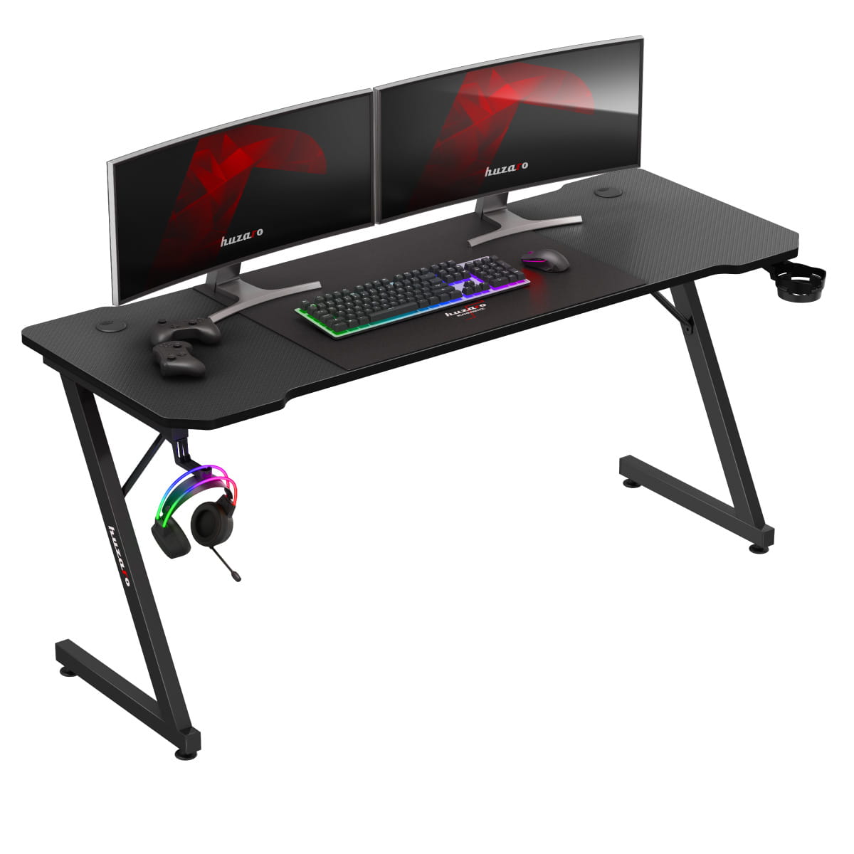 Scrivania da gaming Huzaro Hero 4.8 Black 160 cm