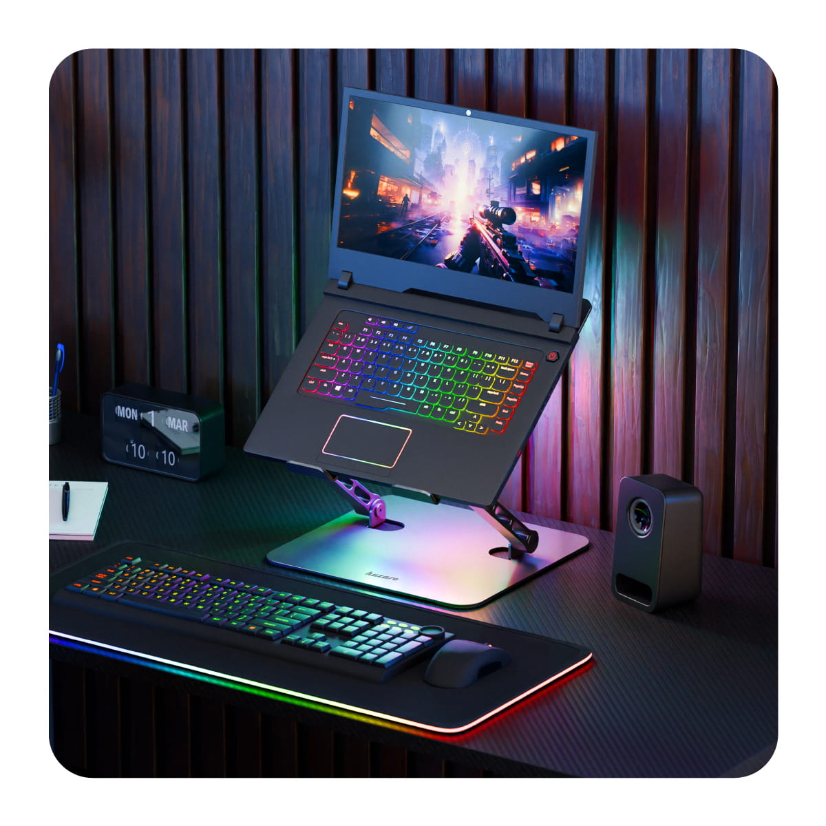 Supporto raffreddante per laptop Huzaro Hold 4.0 RGB