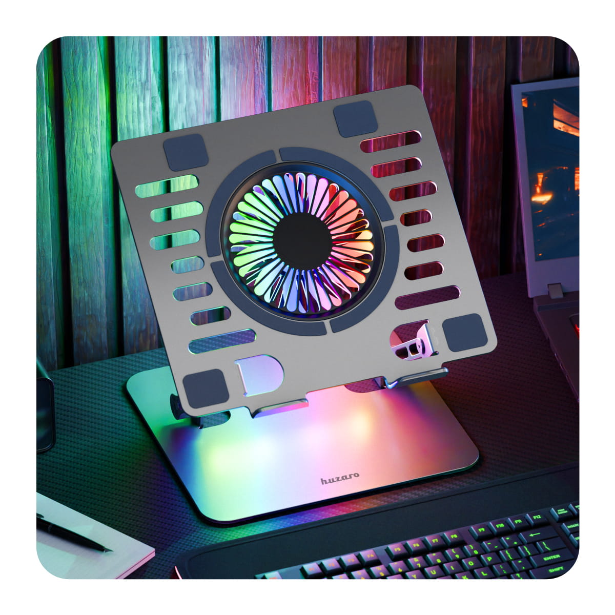 Supporto raffreddante per laptop Huzaro Hold 4.0 RGB