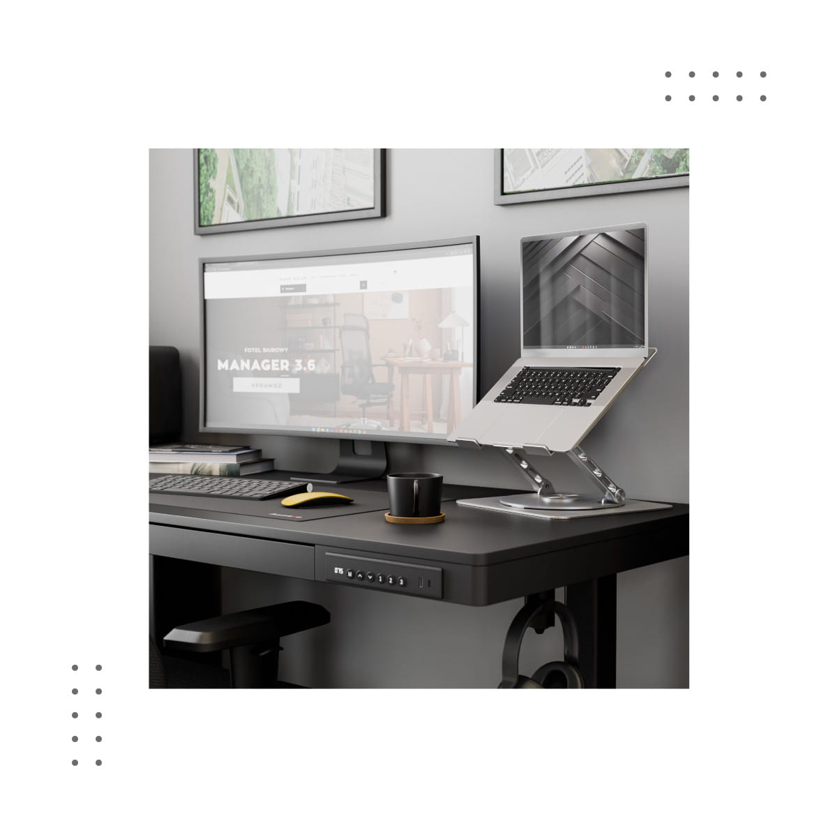 Supporto girevole per laptop Mark Adler Stand 3.2