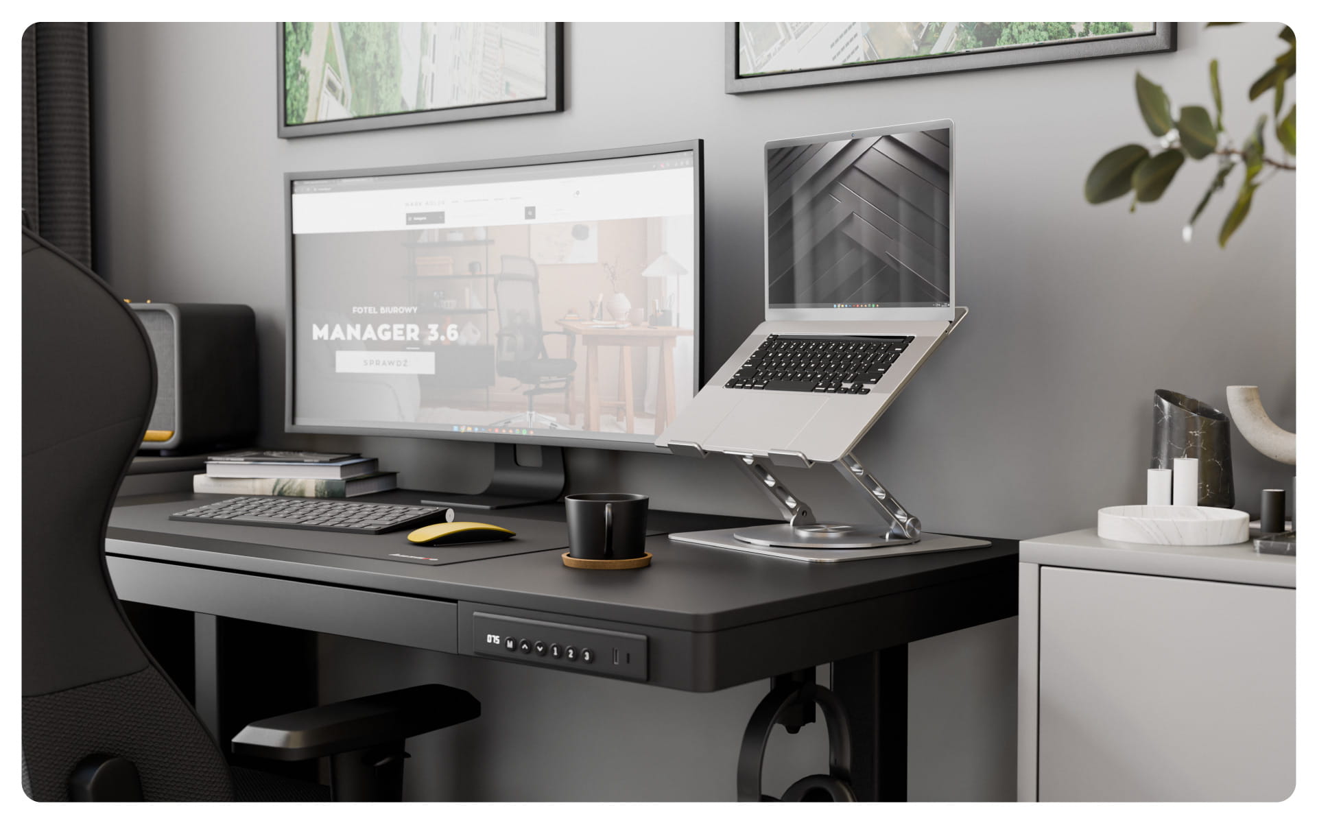 Supporto girevole per laptop Mark Adler Stand 3.2