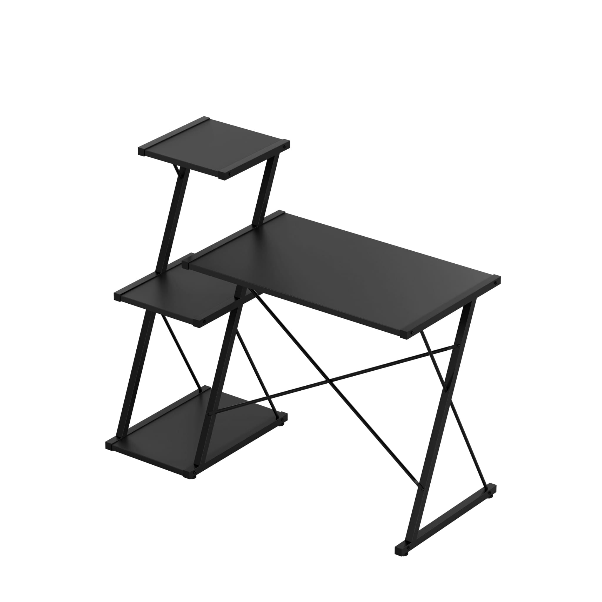 Scrivania con ripiani Mark Adler Leader 3.5 Black 116 cm
