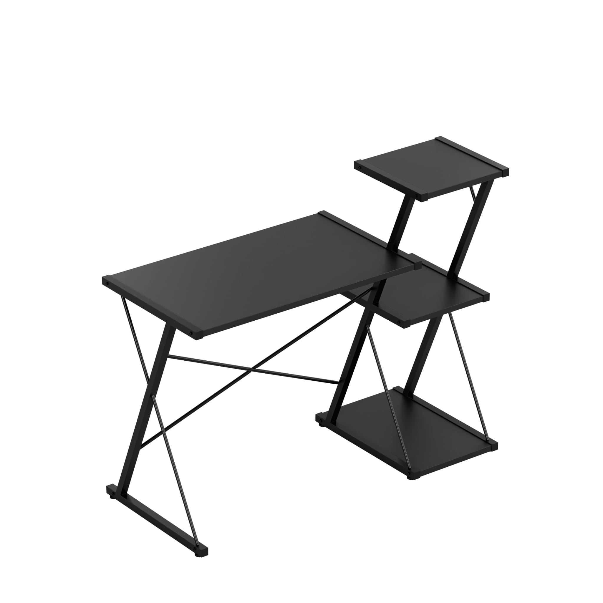 Scrivania con ripiani Mark Adler Leader 3.5 Black 116 cm