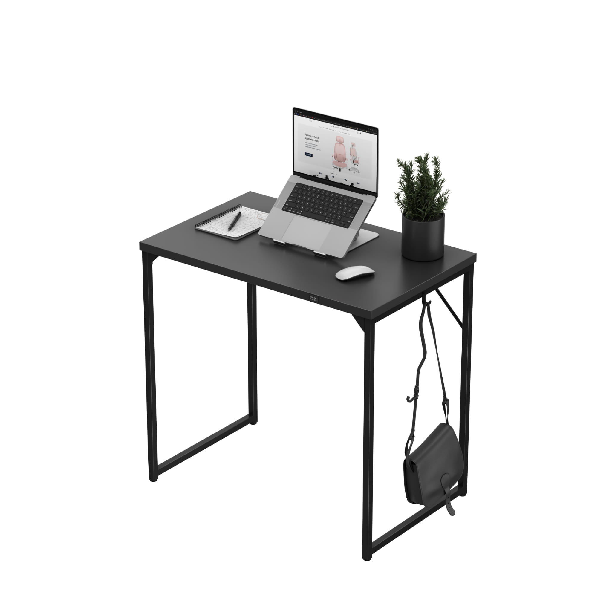 Scrivania piccola Mark Adler Leader 1.3 Black 80 cm