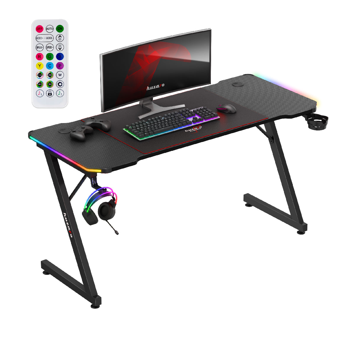 Scrivania da gaming Huzaro Hero 3.3 RGB 140 cm