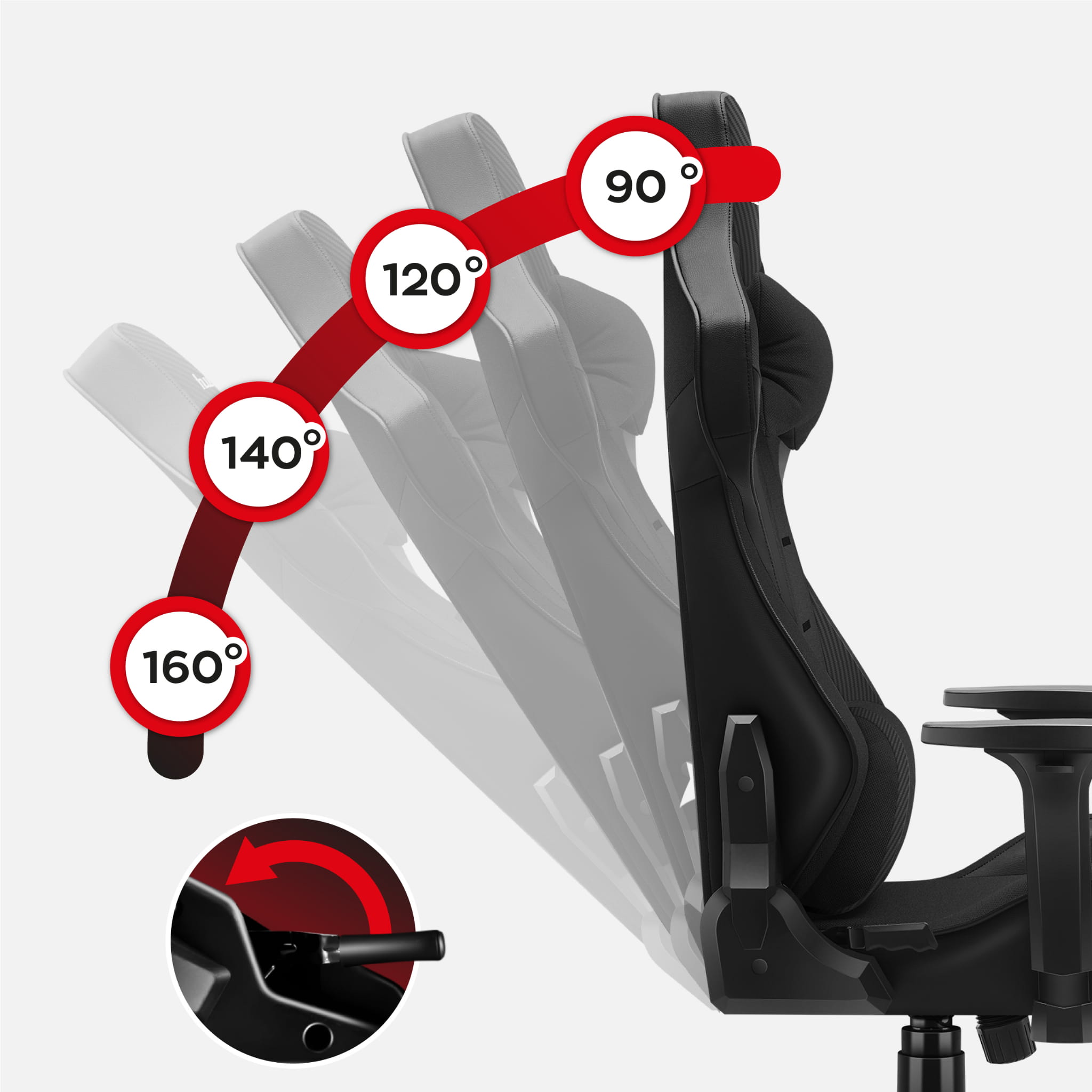 Poltrona da gaming HUZARO FORCE 7.6 Black