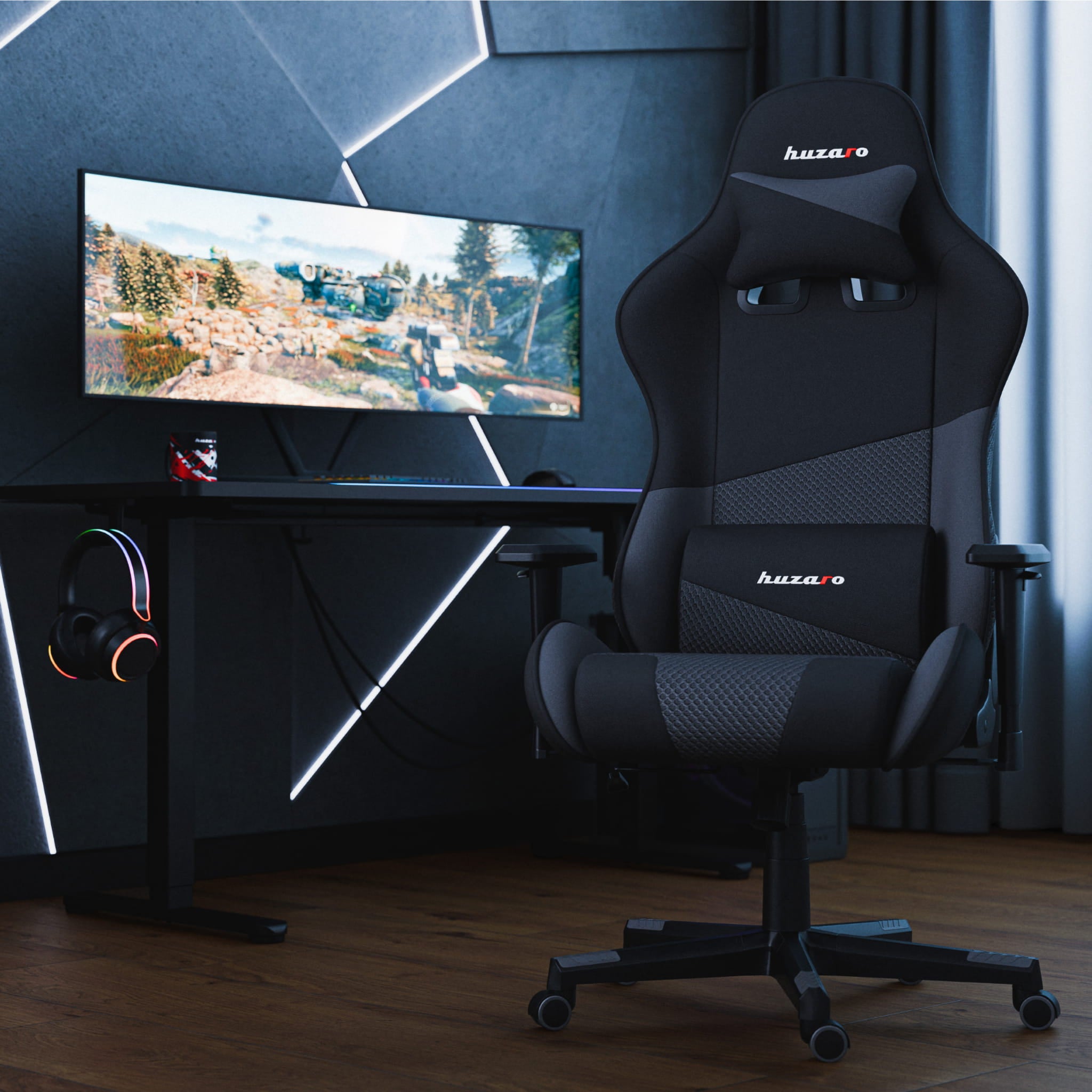 Poltrona da gaming HUZARO FORCE 6.2  Grey Mesh