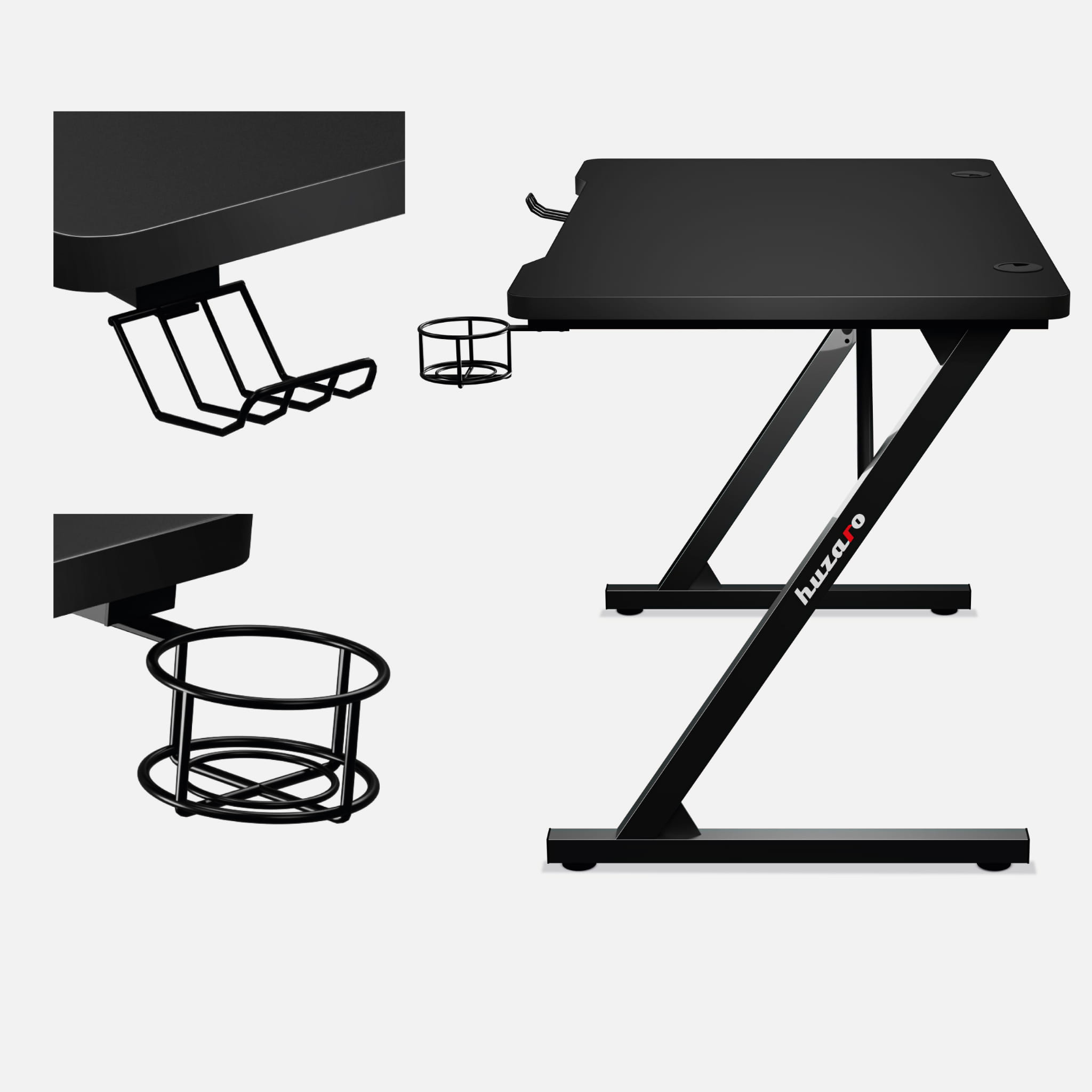 Scrivania da gaming Huzaro Hero 1.8 Black 100 cm