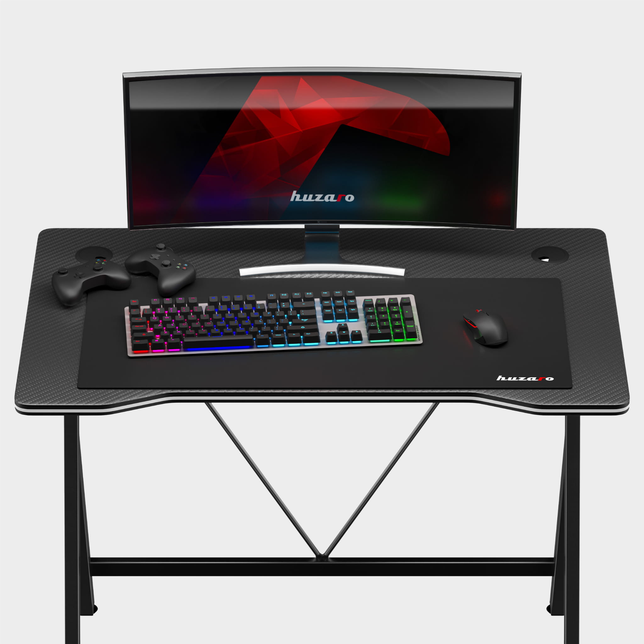 Scrivania da gaming Huzaro Hero 1.4 Black 100 cm