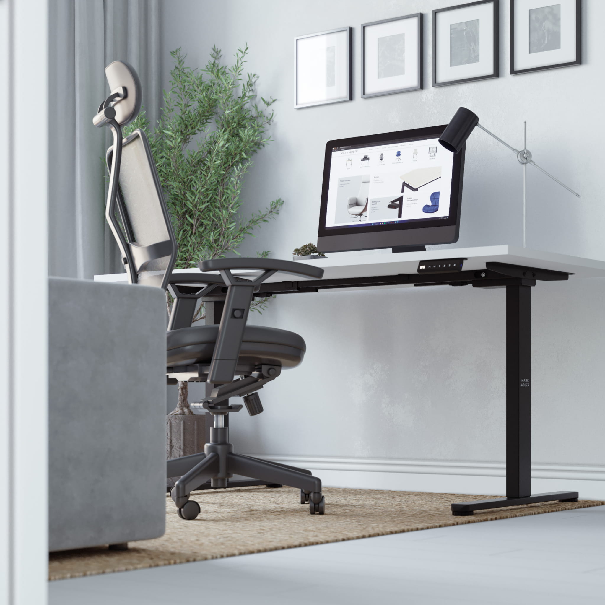 Scrivania elettrica a due motori Mark Adler Xeno 4.5 Black
