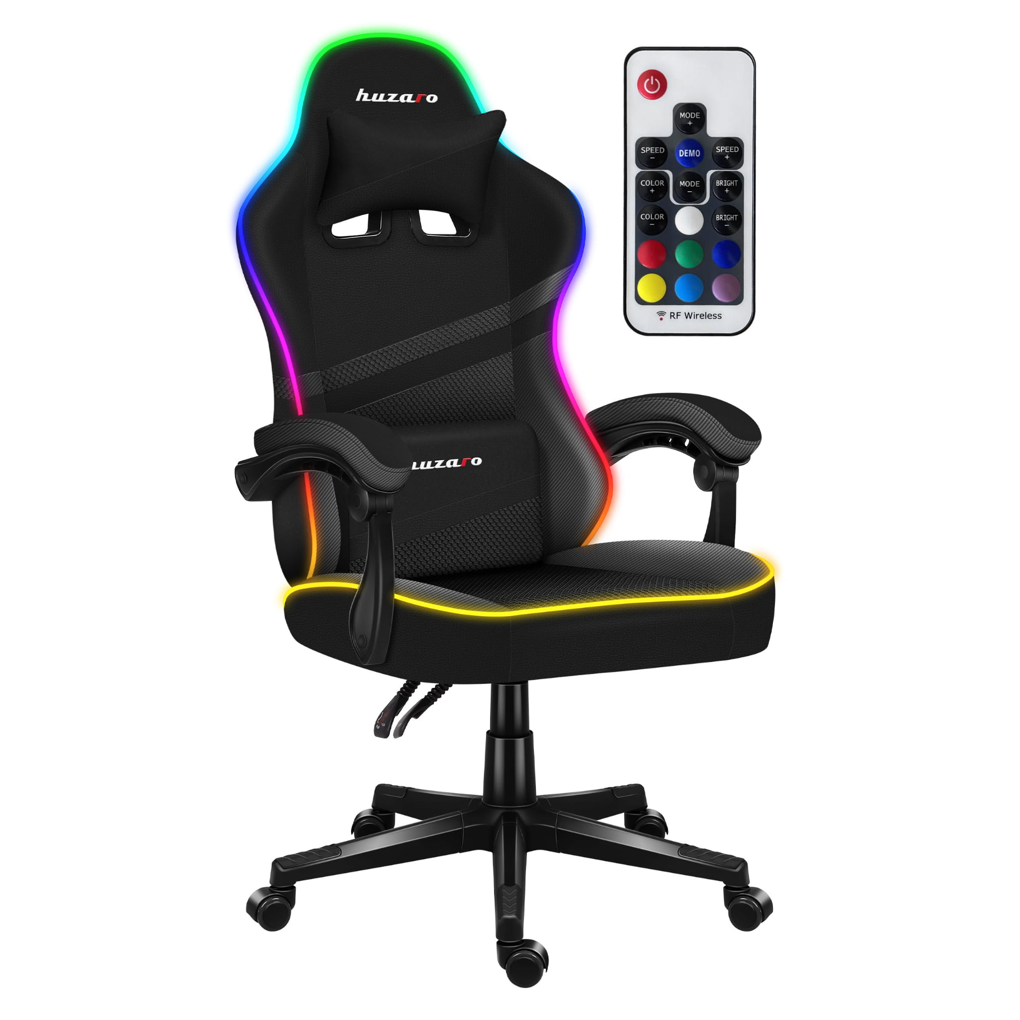 Poltrona da gaming Huzaro FORCE 4.4 RGB Black Mesh