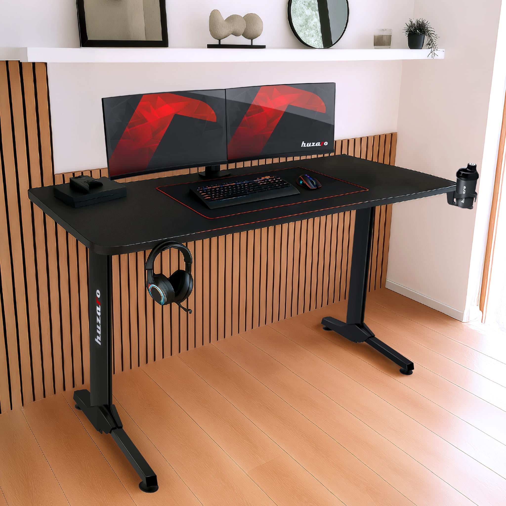 Scrivania da gaming Huzaro Hero 4.7 Black 160 cm