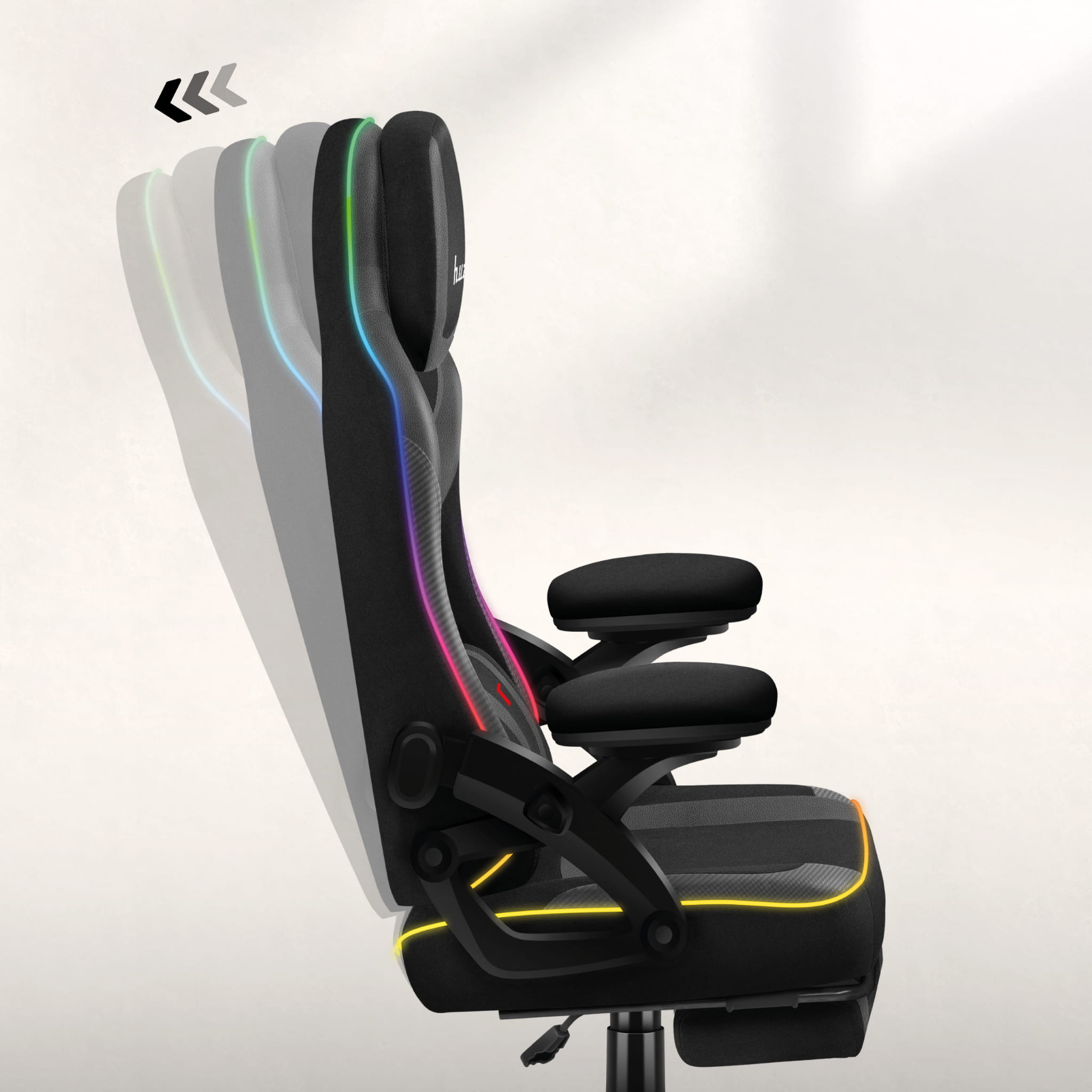Poltrona da gaming Huzaro Force 4.6 Black RGB Smart