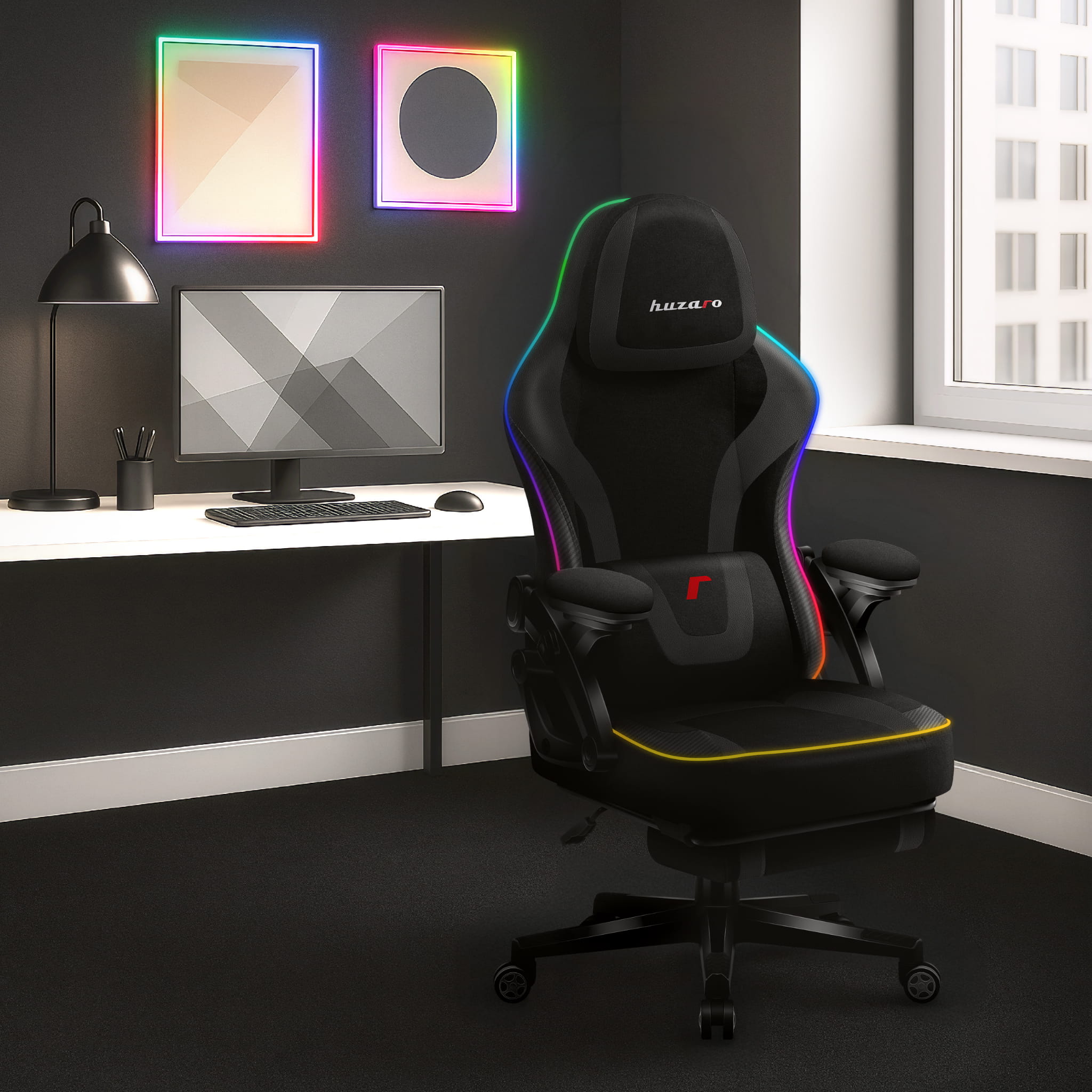 Poltrona da gaming Huzaro Force 4.6 Black RGB Smart
