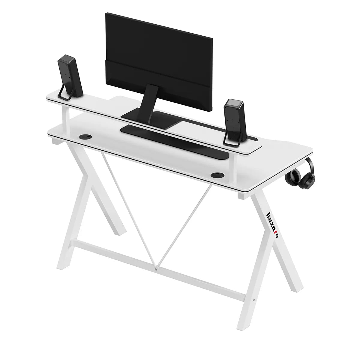 Scrivania da gaming da 120 cm Huzaro Hero 1.9 White