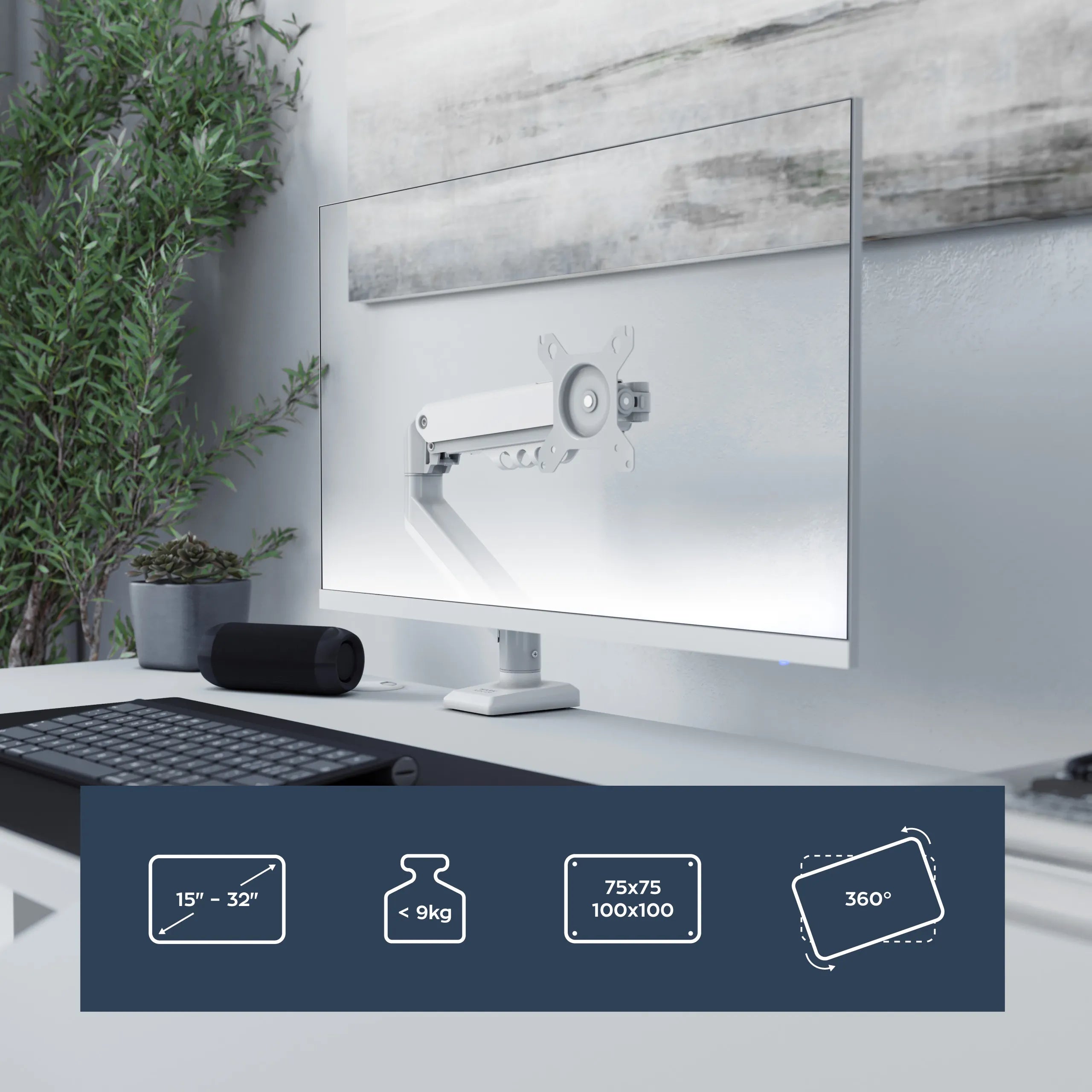 Supporto da scrivania per monitor Mark Adler Flow 2.0