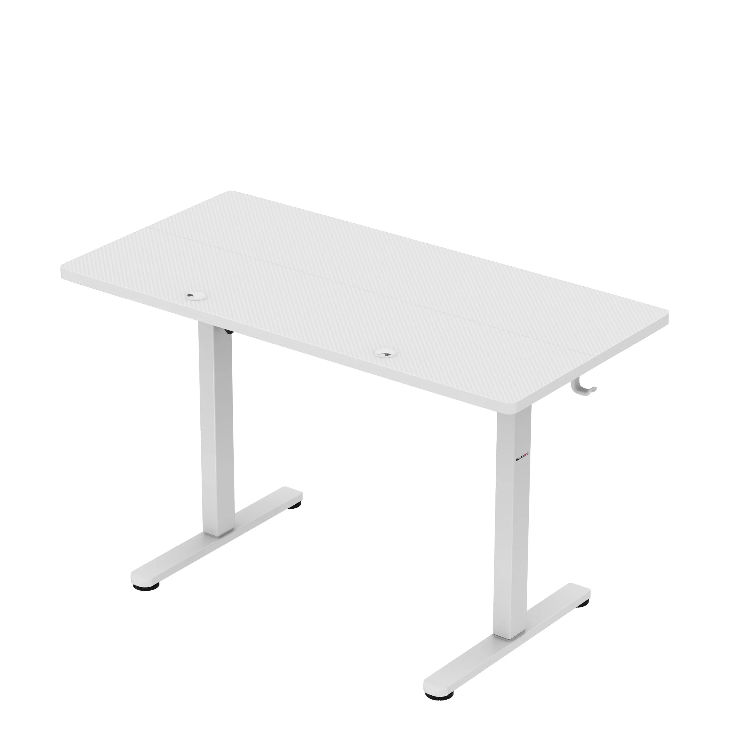 Scrivania da gaming regolabile elettricamente Huzaro Hero 8.1 White 120 cm