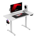 Scrivania da gaming regolabile elettricamente Huzaro Hero 8.1 White 120 cm