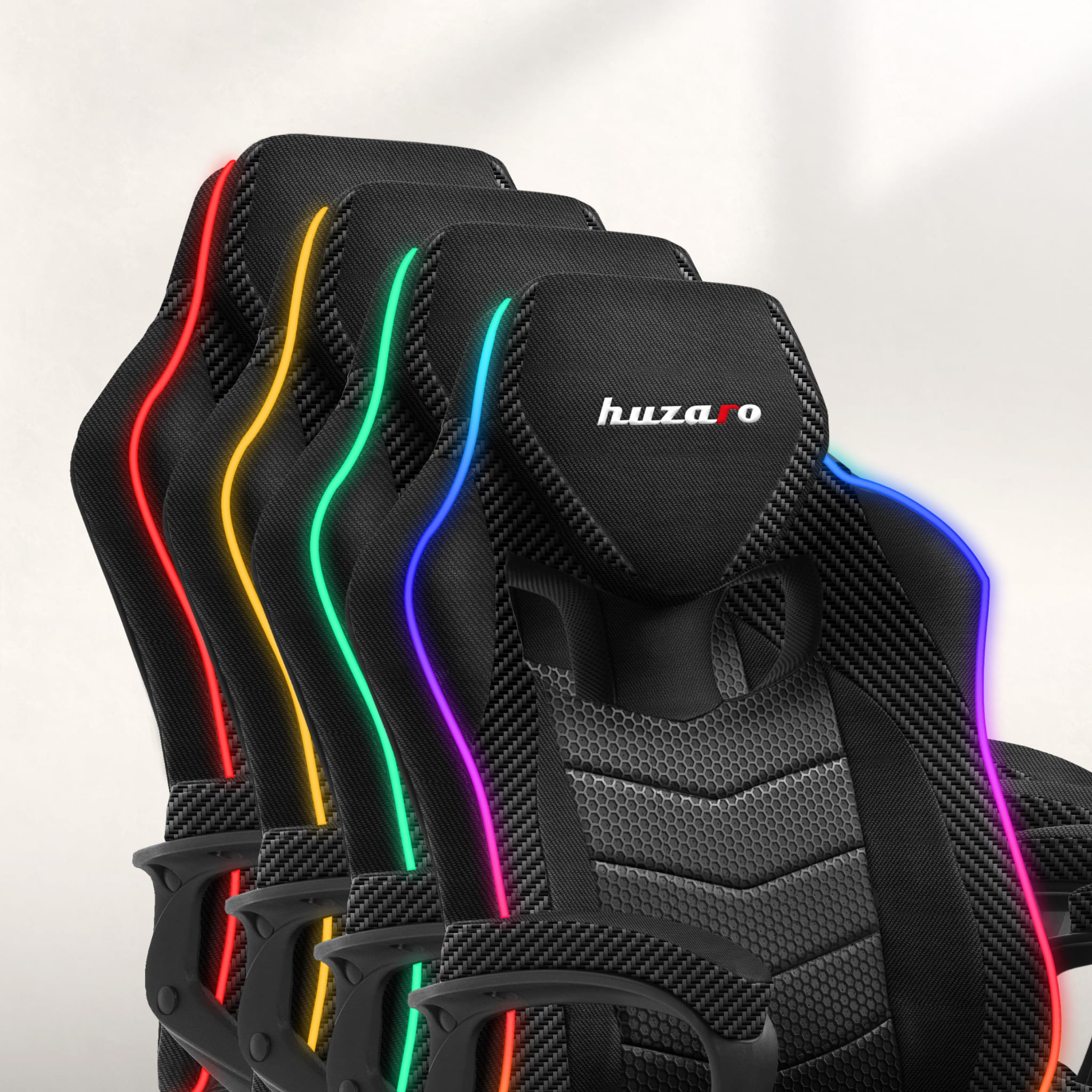 Poltrona da gaming Huzaro Force 2.5 RGB Carbon Mesh