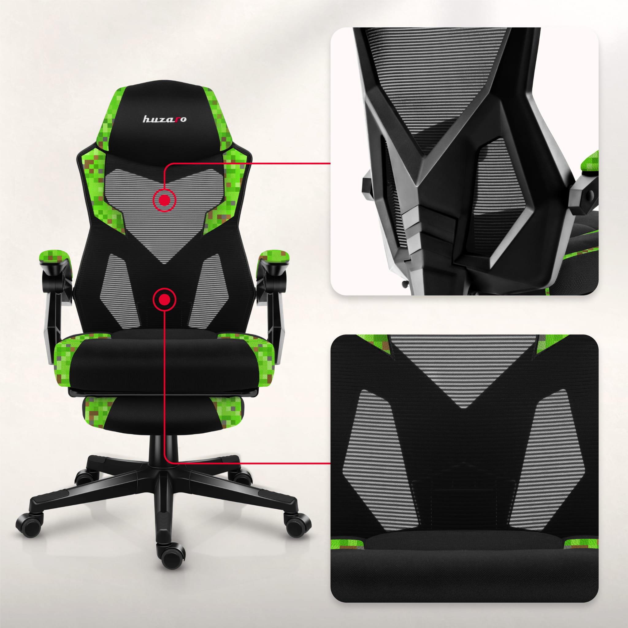 Poltrona da gaming Huzaro Combat 3.1 Pixel