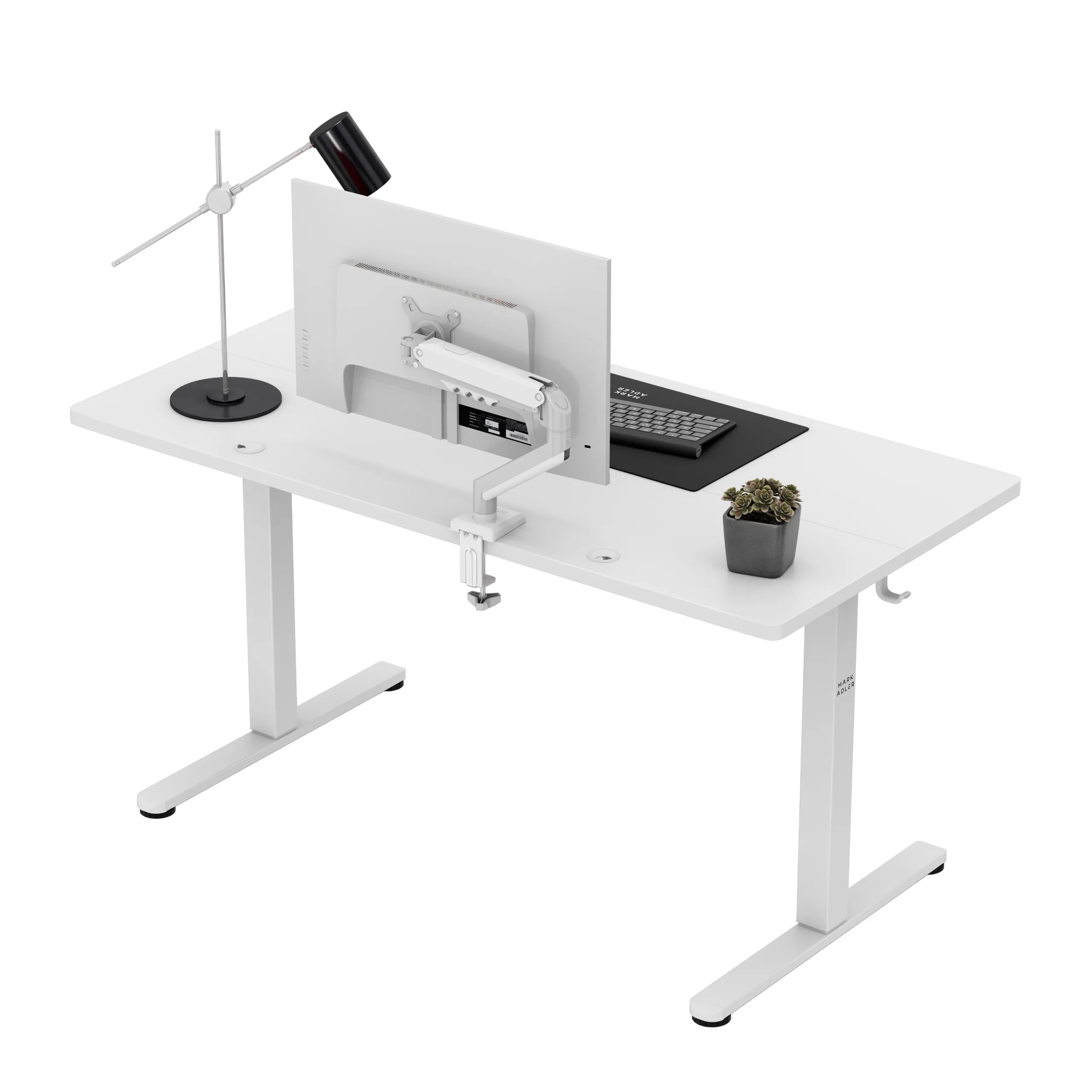 Scrivania regolabile elettricamente Mark Adler Leader 7.3 White 140 cm
