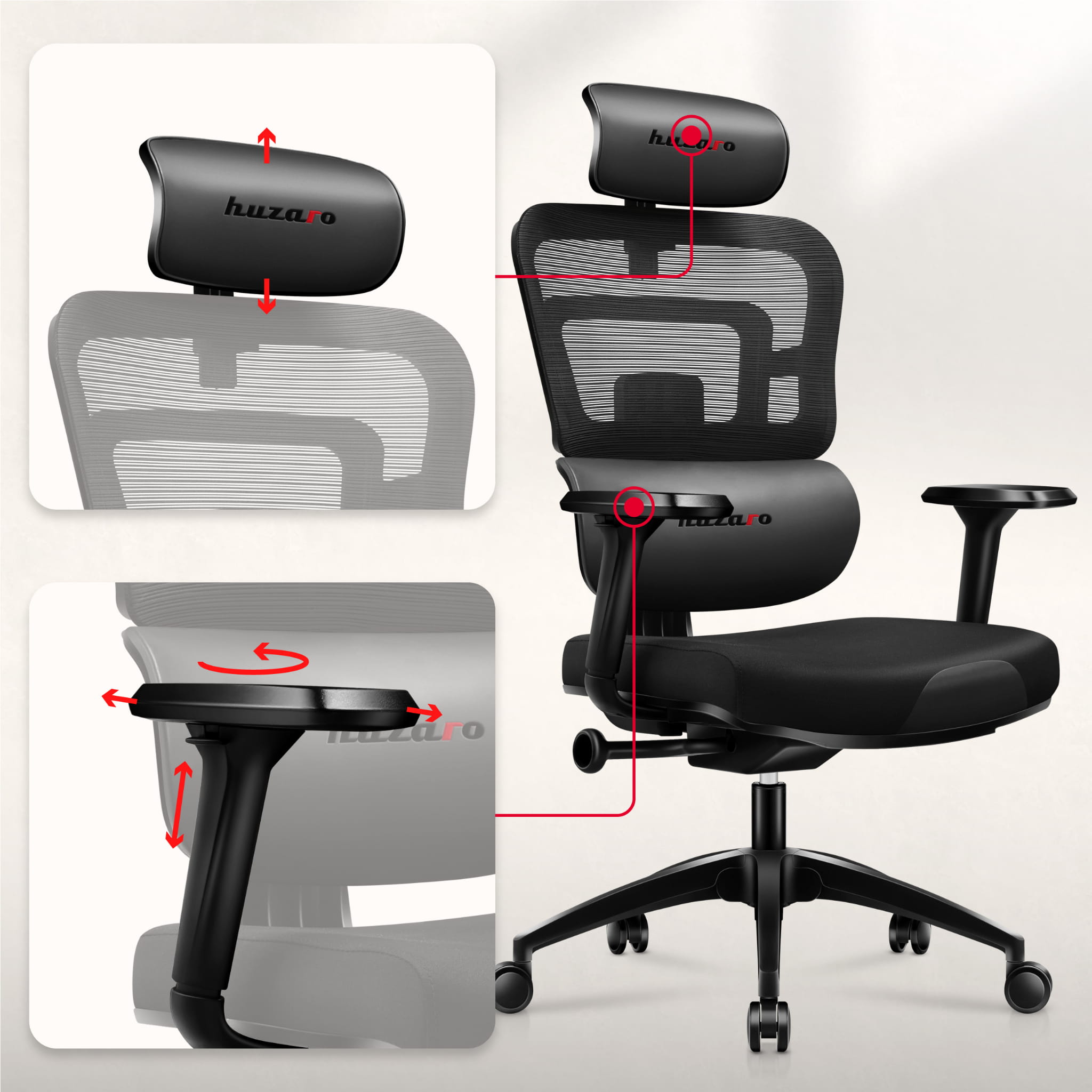 Poltrona da gaming Huzaro Combat 7.0 Black