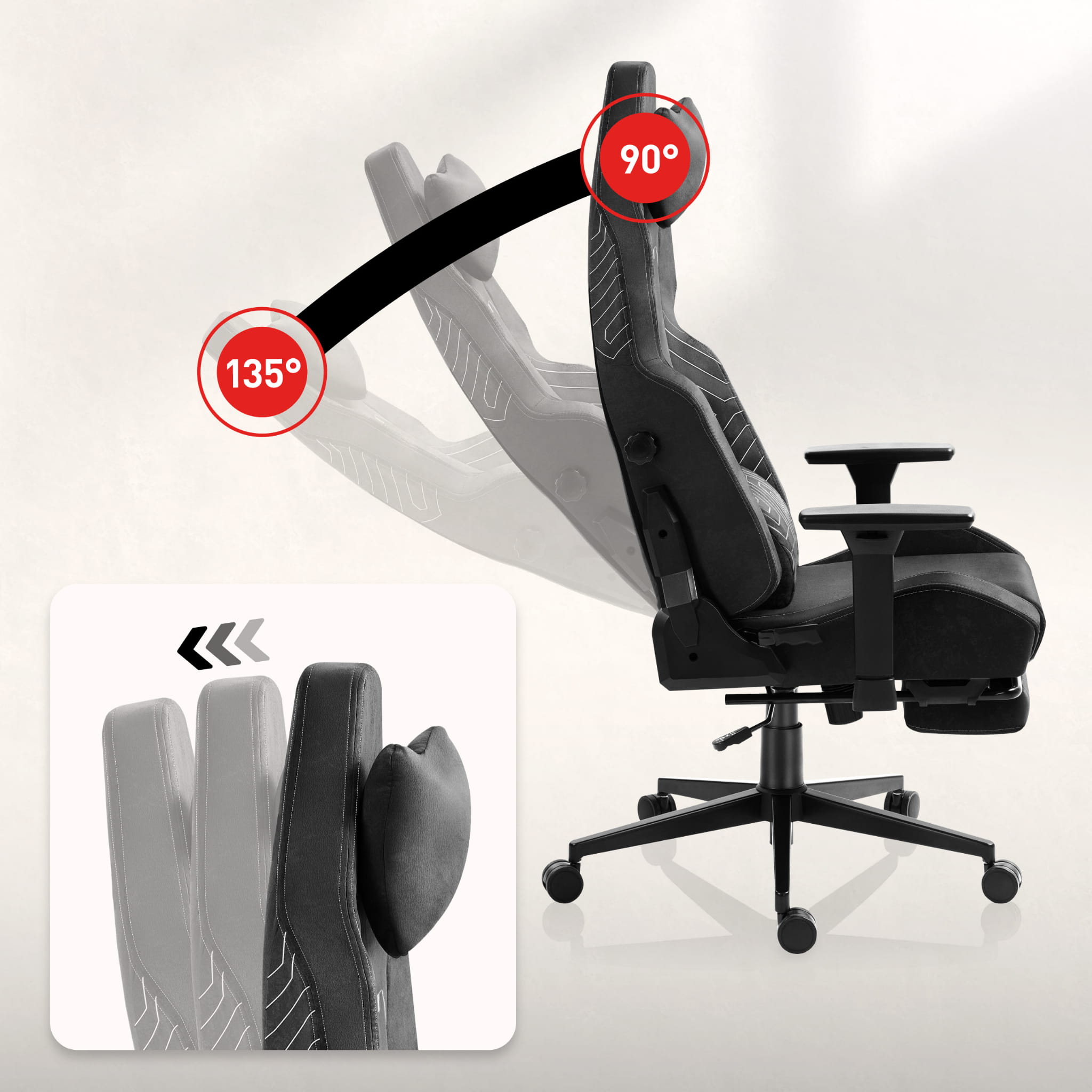 Poltrona da gaming HUZARO FORCE 8.1 Black
