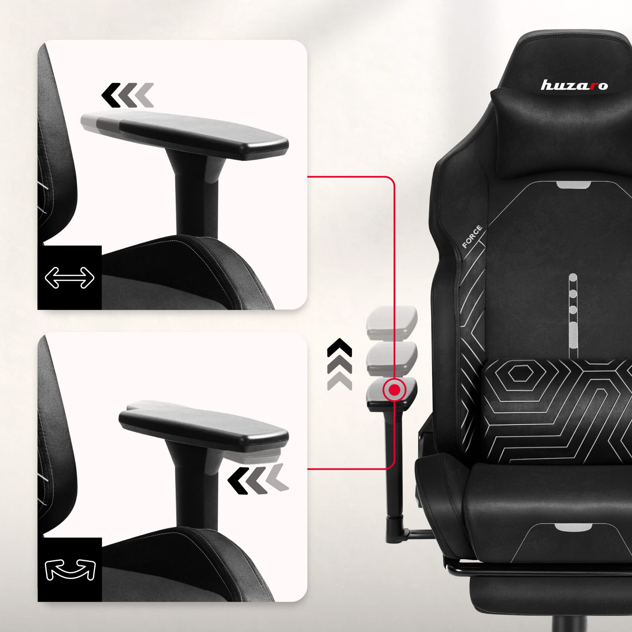 Poltrona da gaming HUZARO FORCE 8.1 Black