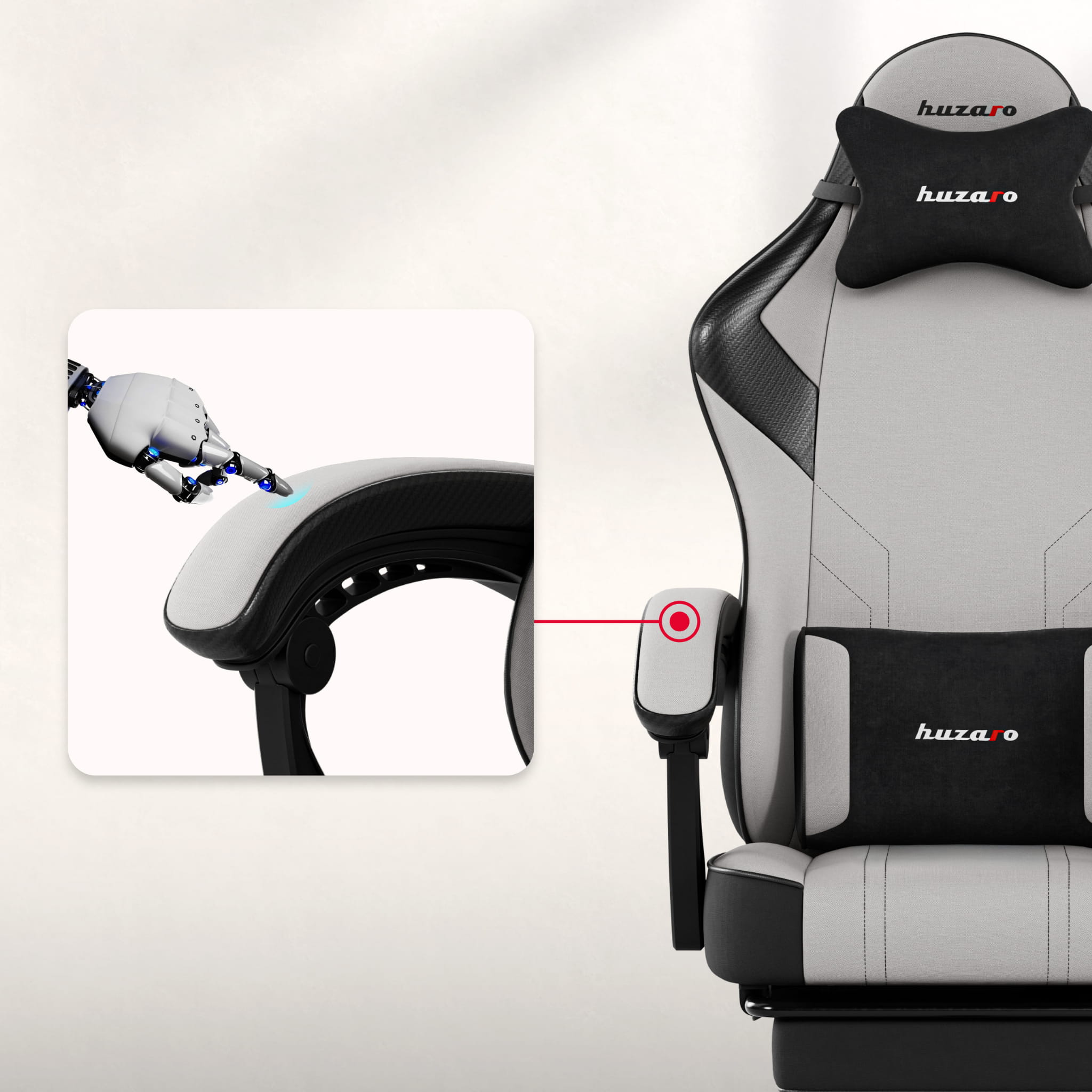 Poltrona da gaming Huzaro Force 3.7 Grey