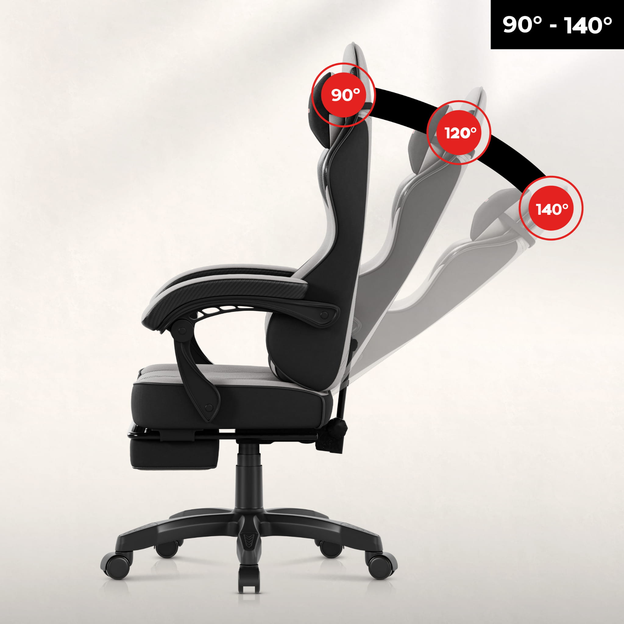 Poltrona da gaming Huzaro Force 3.7 Grey