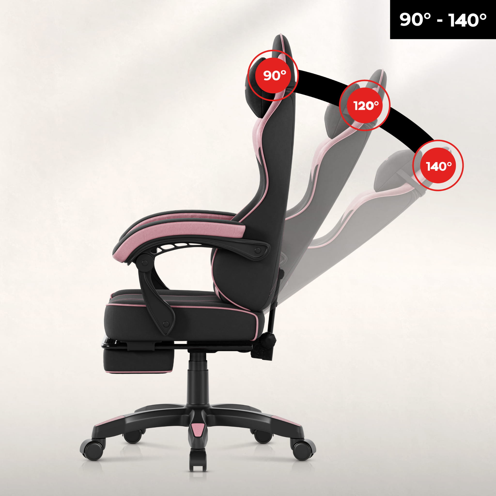 Poltrona da gaming Huzaro Force 3.7 Pink