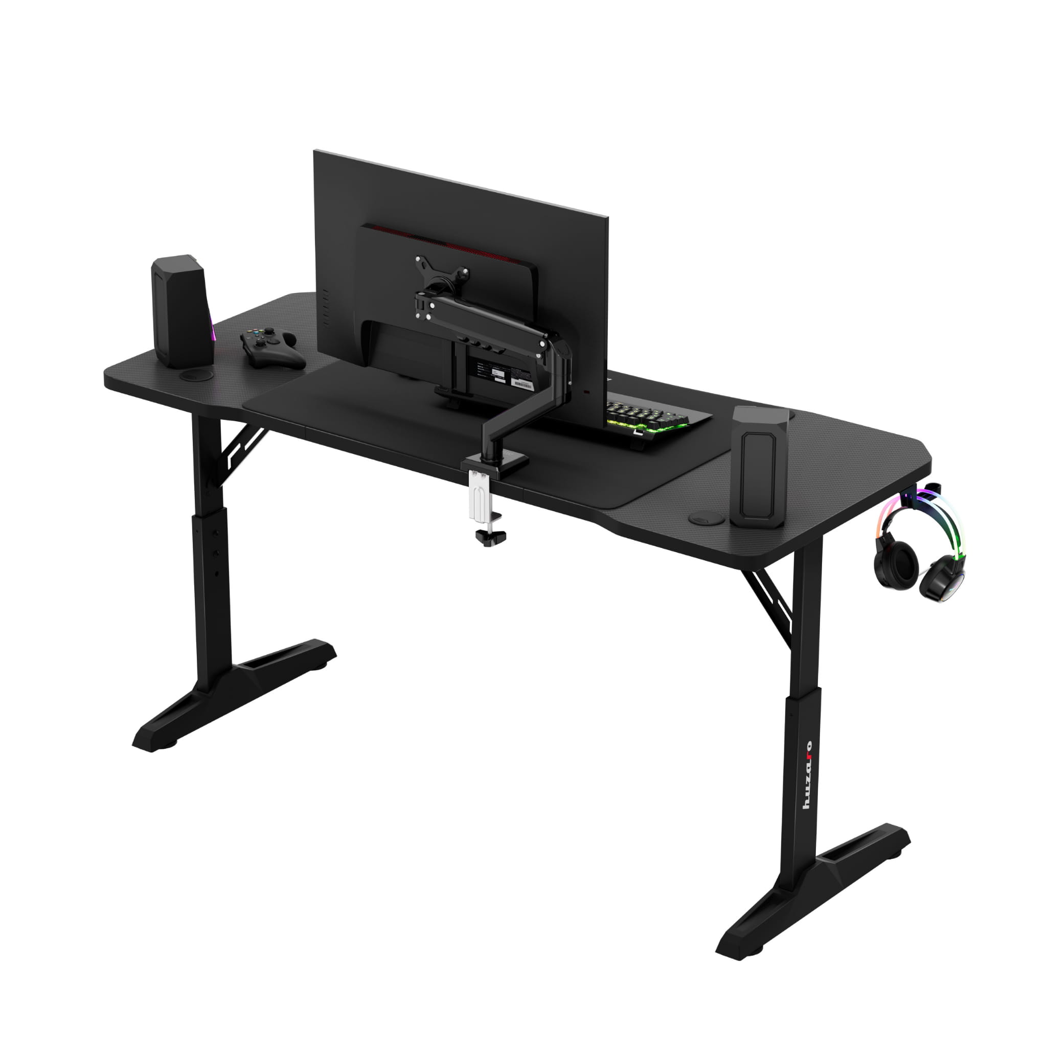 Scrivania da gaming Huzaro Hero 3.6 Black 140 cm