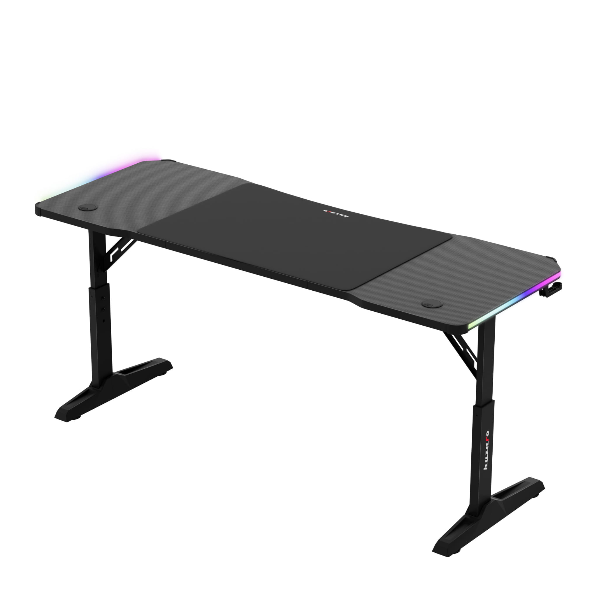 Scrivania da gaming Led Huzaro Hero 4.6 RGB Black 160 cm