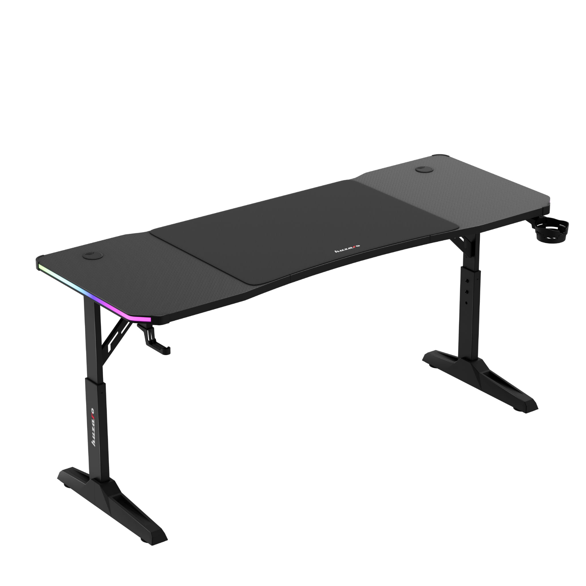 Scrivania da gaming Led Huzaro Hero 4.6 RGB Black 160 cm