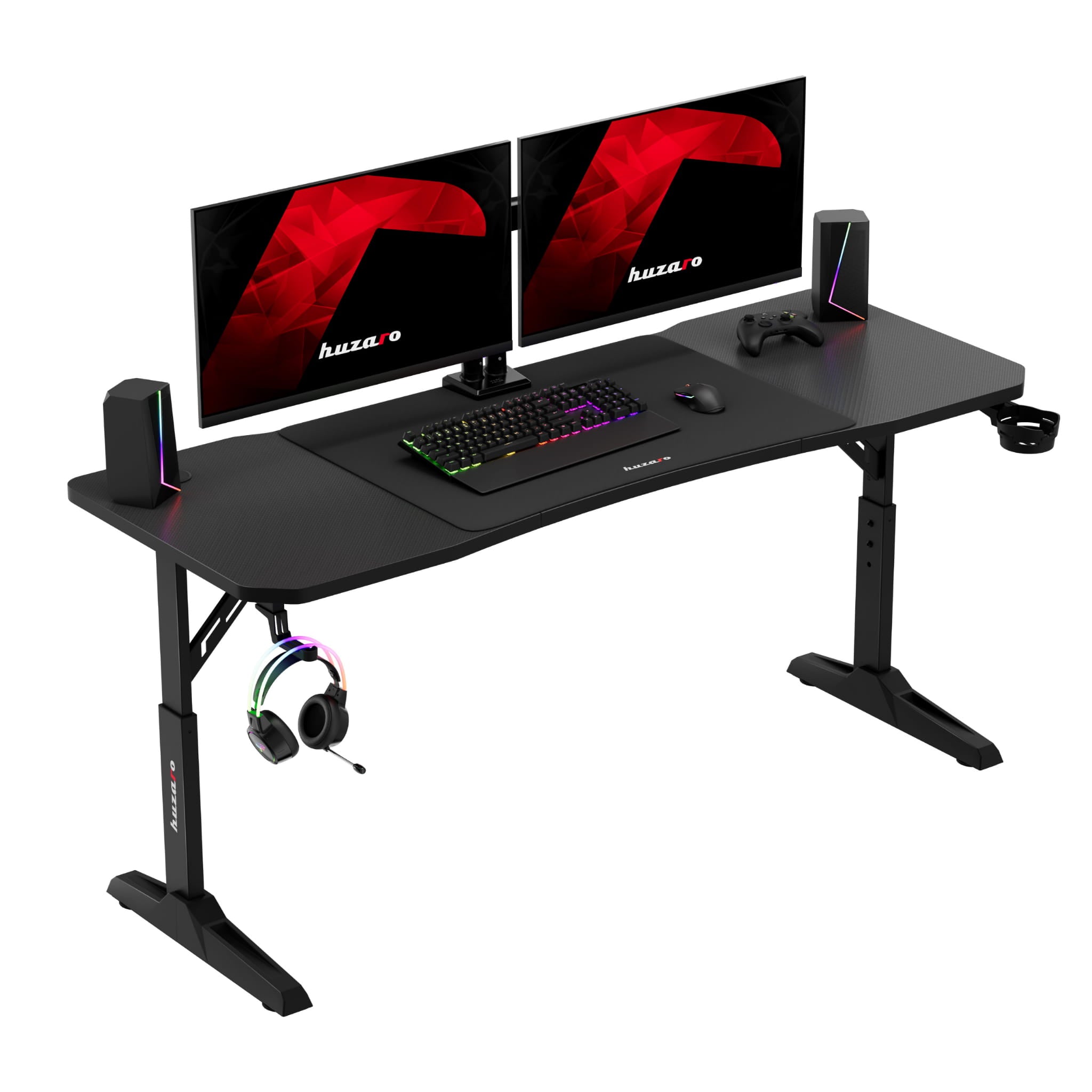 Scrivania da gaming Huzaro Hero 4.6 Black 160 cm