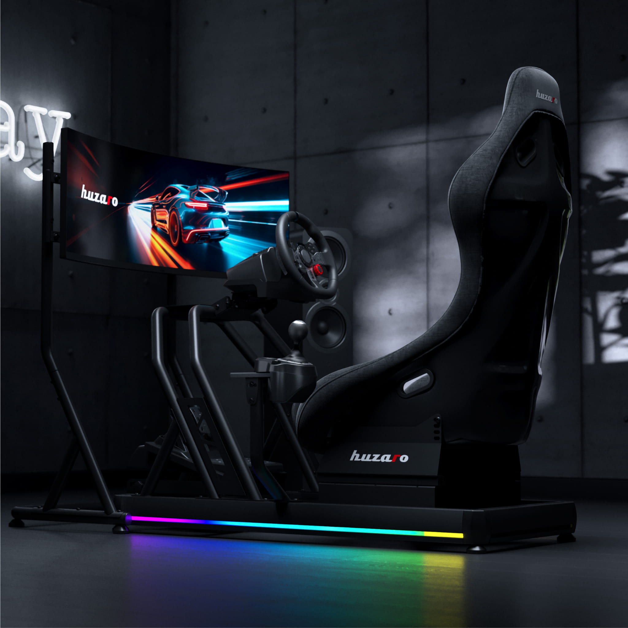 Supporto TV Huzaro Speed 9.1 per sim racing