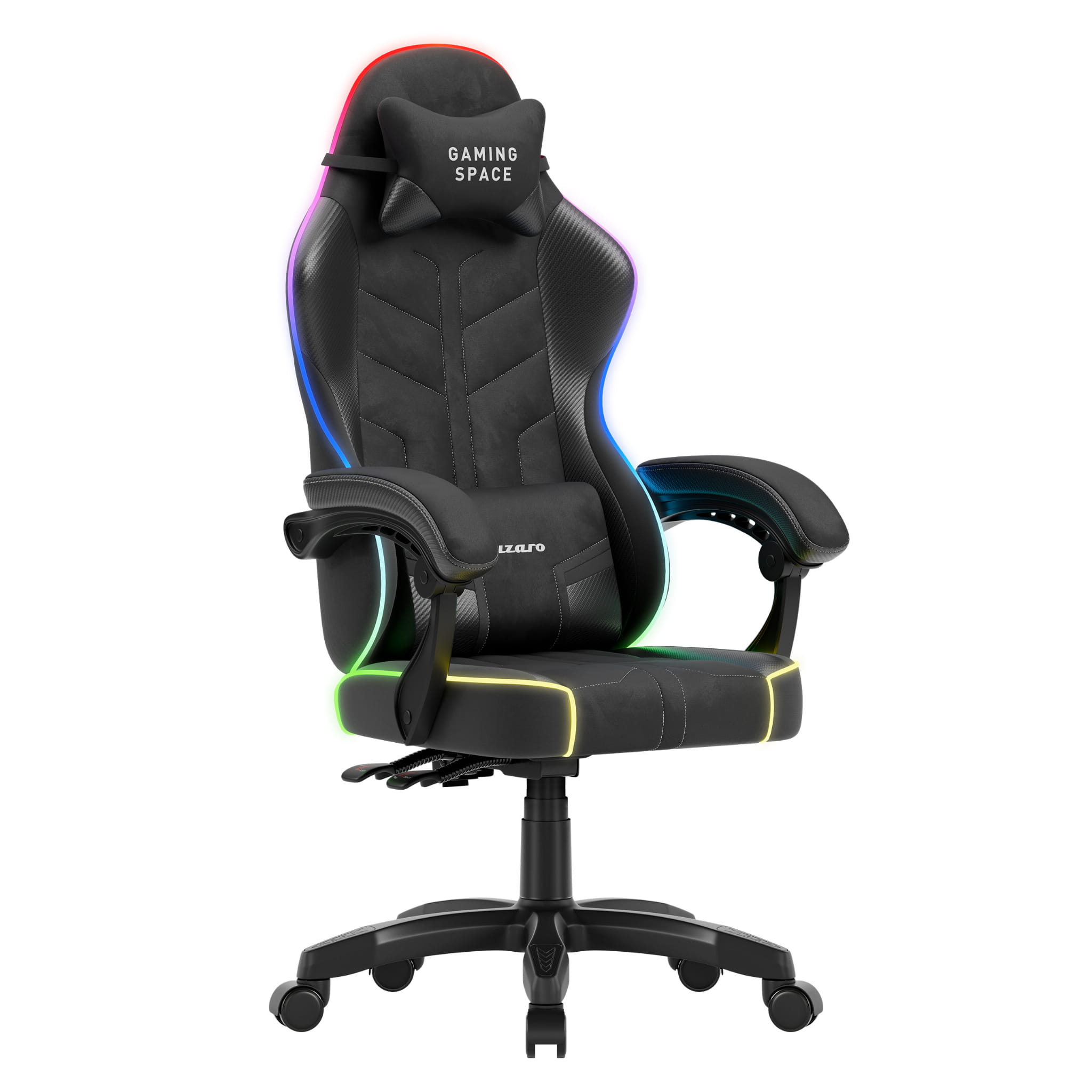 Poltrona da gaming in velluto Huzaro Force 2.7 RGB Black
