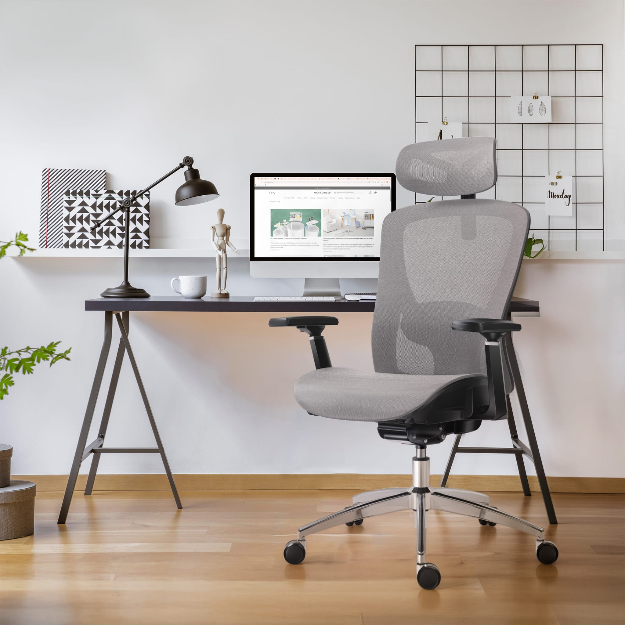 Poltrona ergonomica Mark Adler Expert 5.3 Grey Mesh