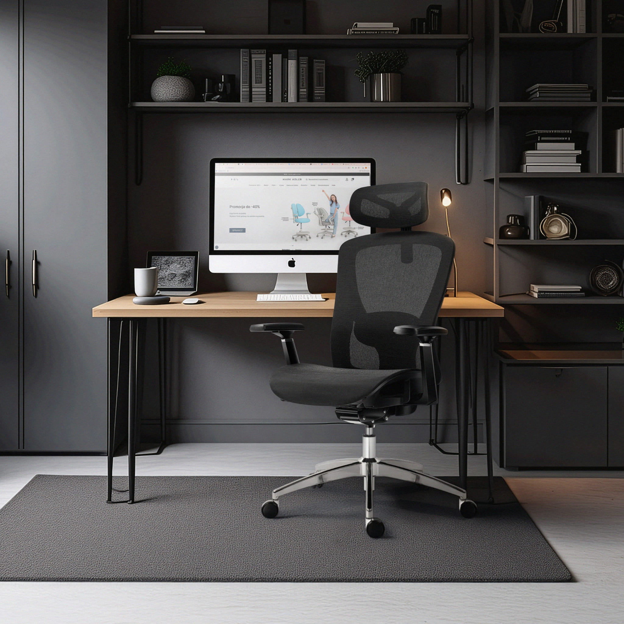 Poltrona ergonomica Mark Adler Expert 5.3 Black Mesh