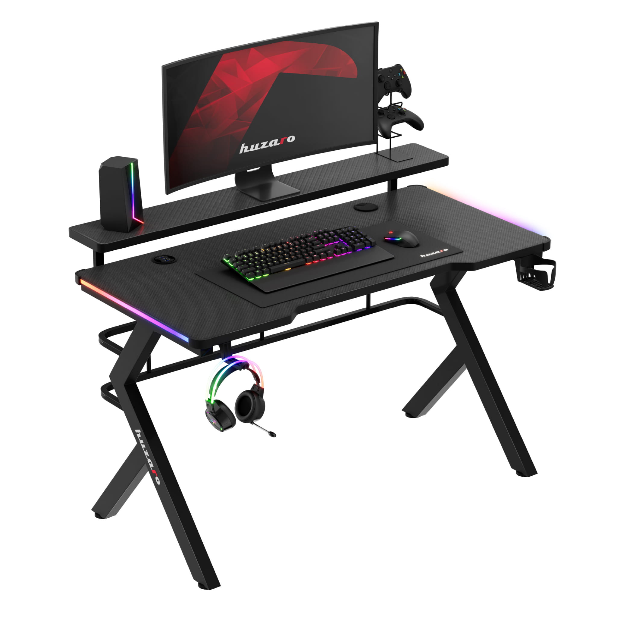 Scrivania da gaming Huzaro Hero 5.0 RGB LED 120 cm