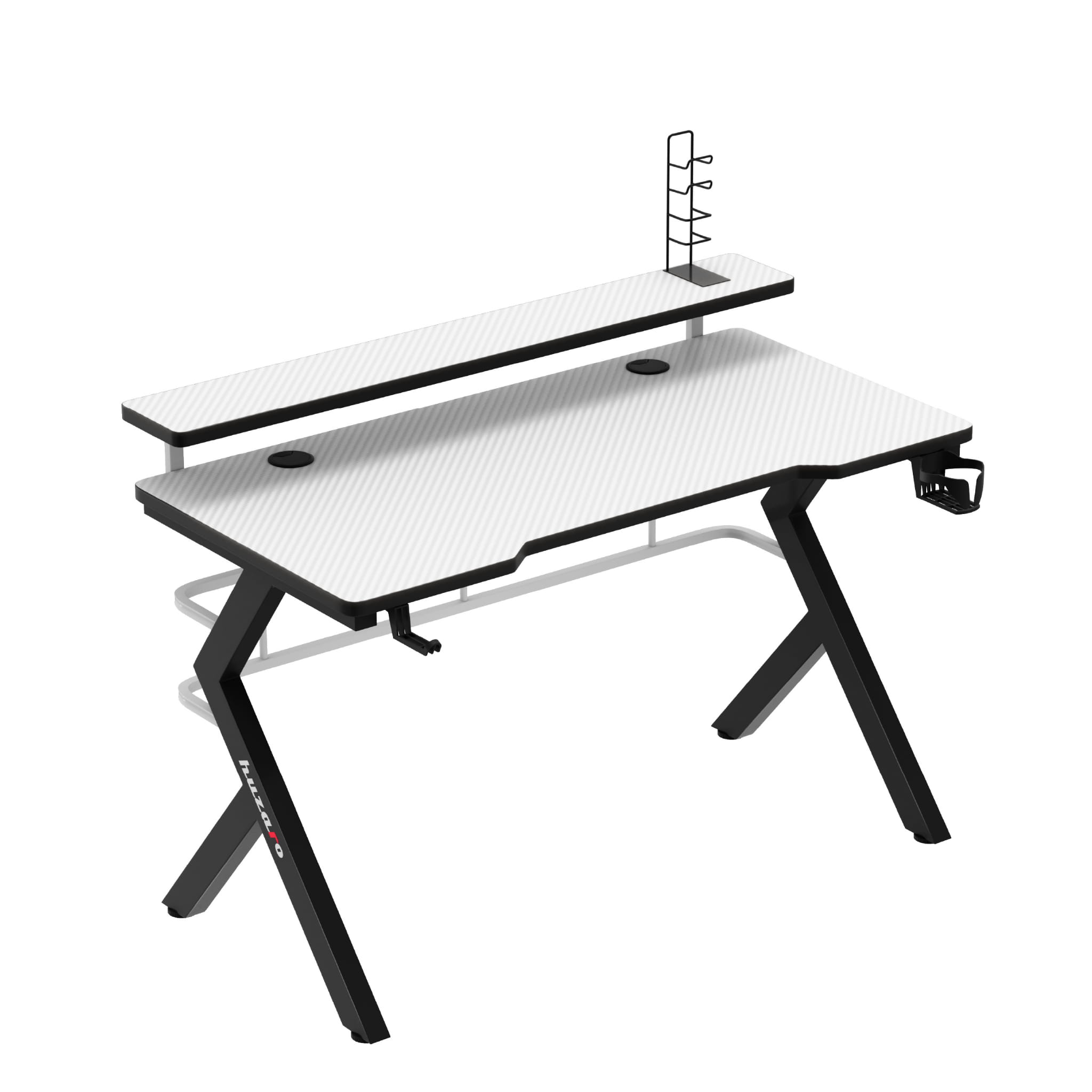 Scrivania da gaming Huzaro Hero 5.0 White 120 cm