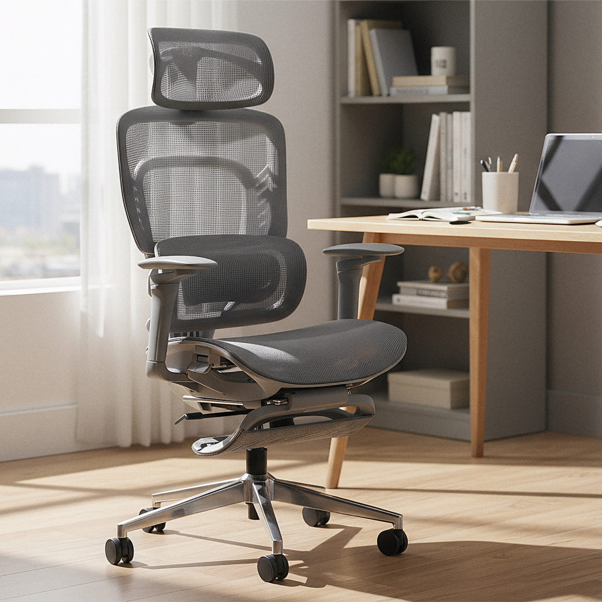 Poltrona da ufficio con funzione massaggio Mark Adler Visioner 8.3 Grey