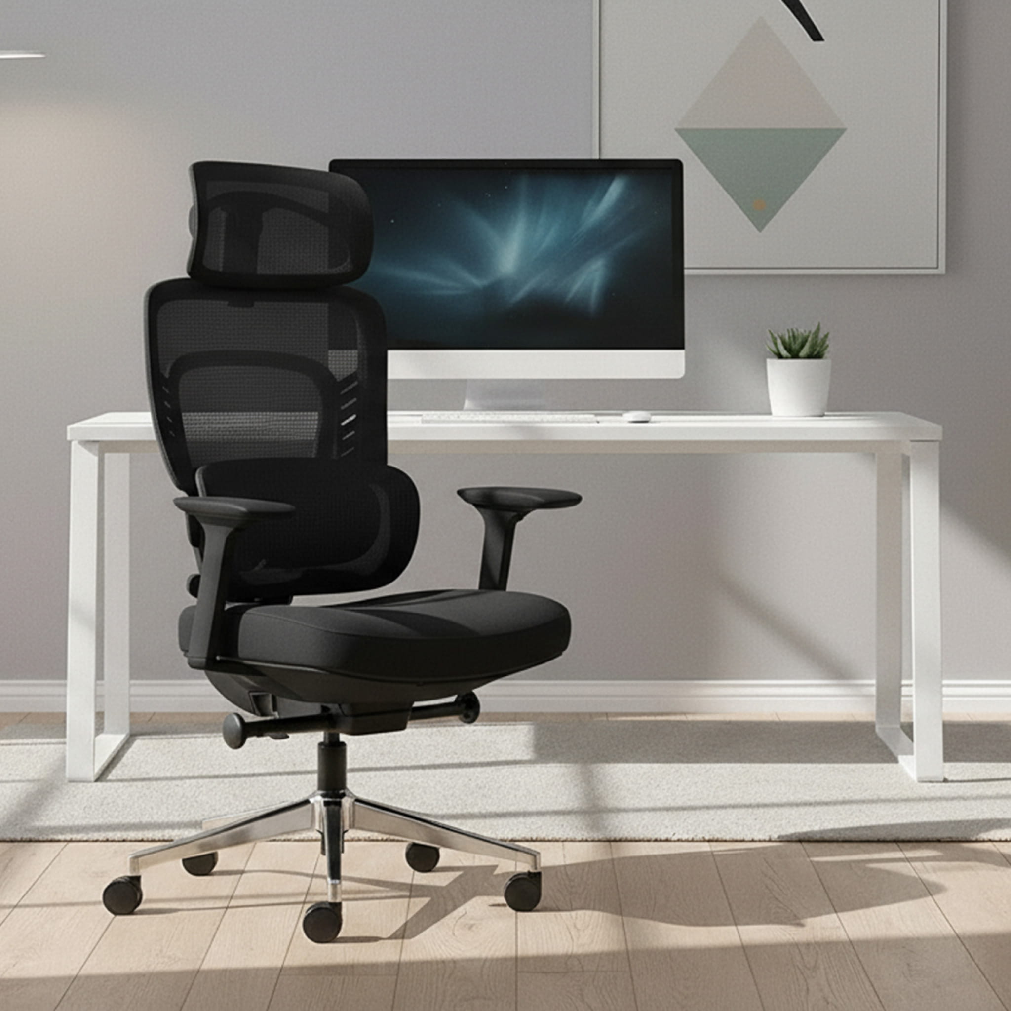 Sedia da ufficio con funzione massaggio Mark Adler Visioner 6.1 Black