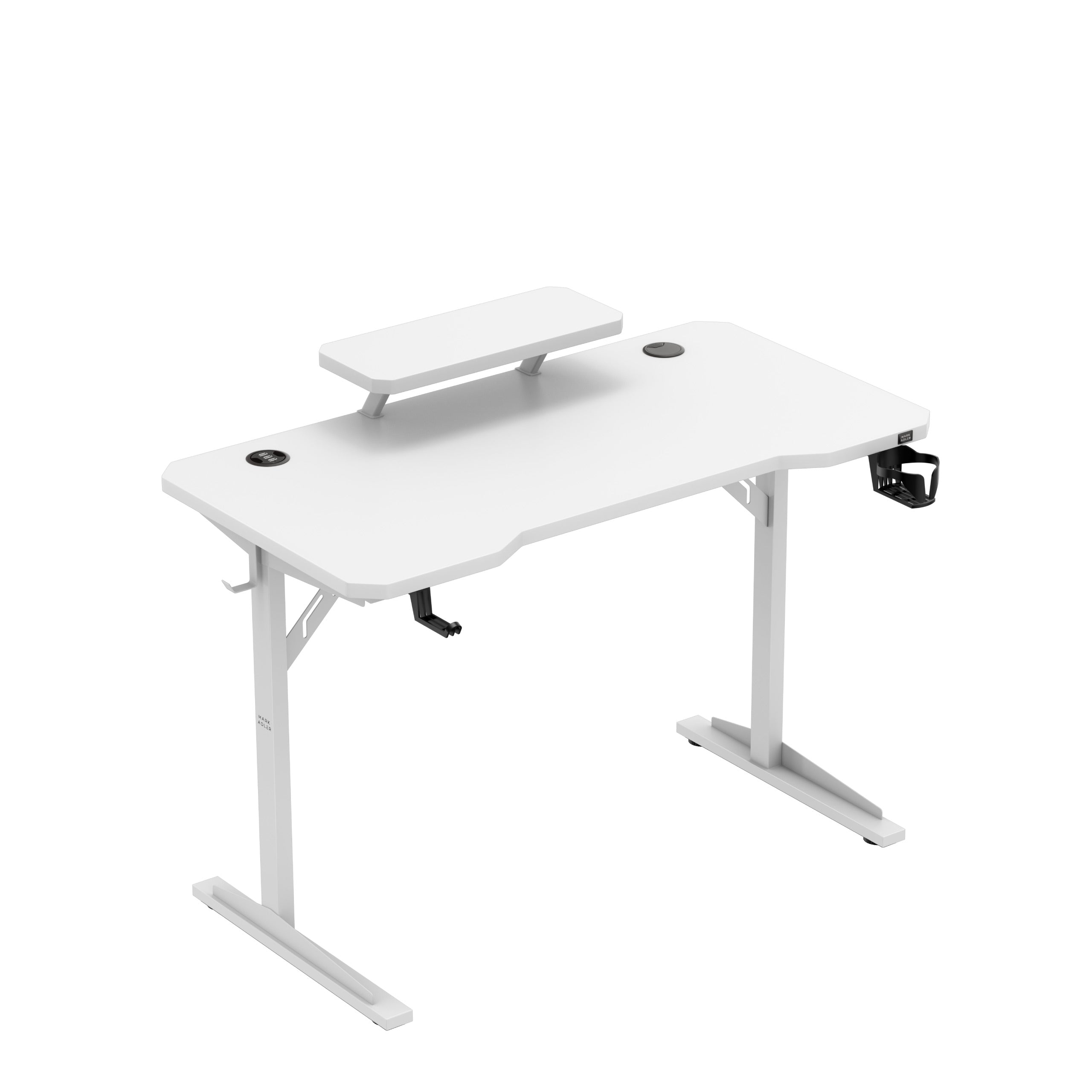 Scrivania per computer con ripiano Mark Adler Leader 5.1 White 115 cm