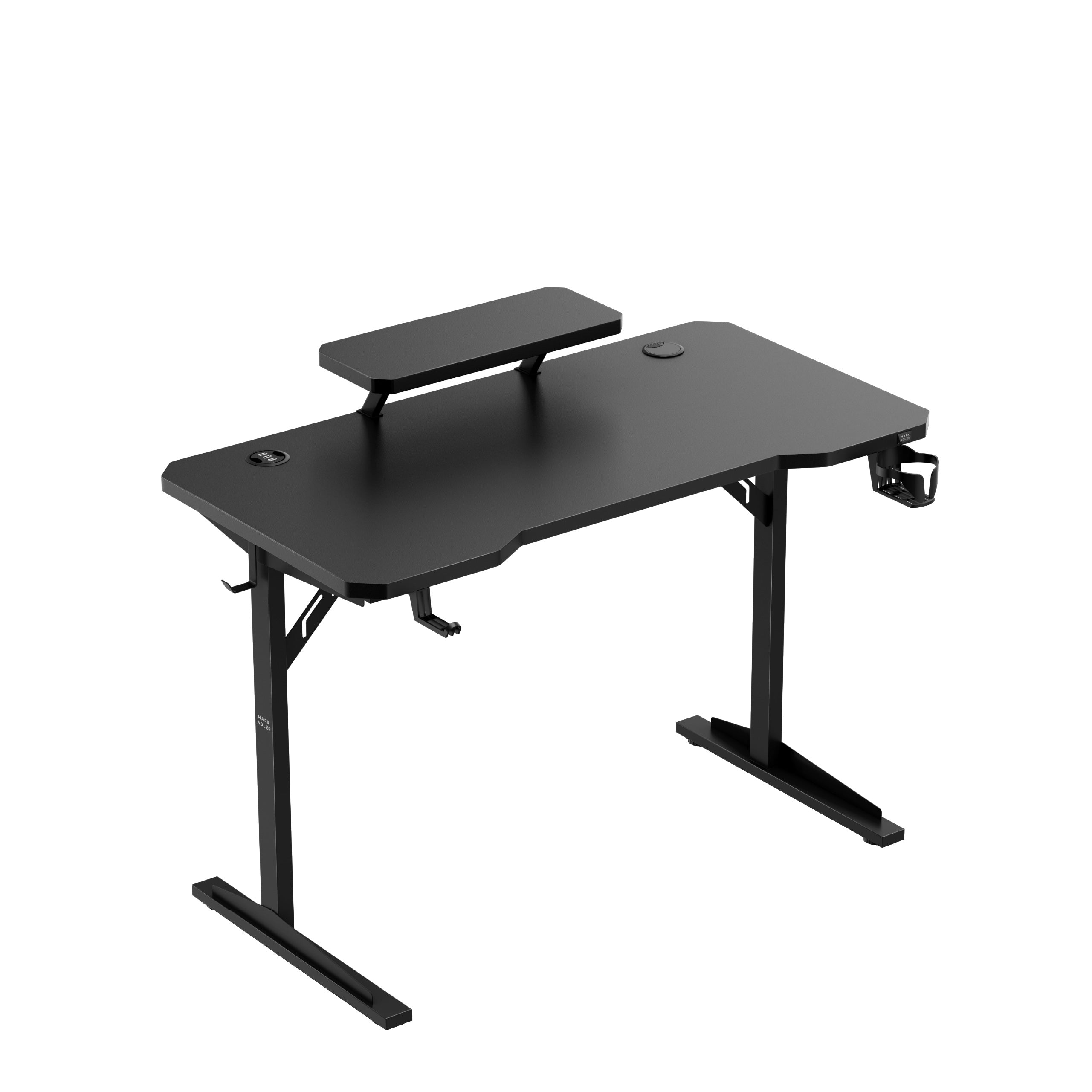 Scrivania per computer con ripiano Mark Adler Leader 5.1 Black  115 cm